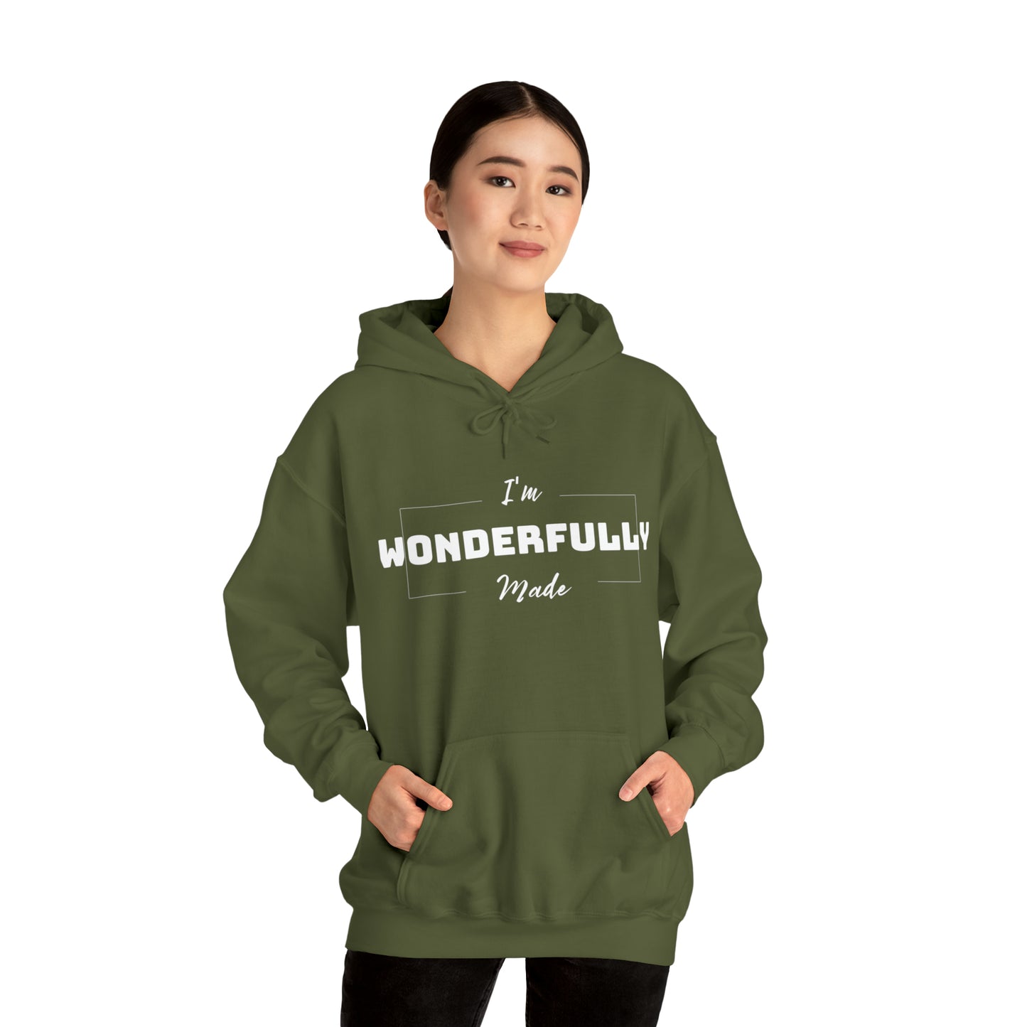 I'M WONDERFULLY MADE Unisex Heavy Blend™ Hooded Sweatshirt