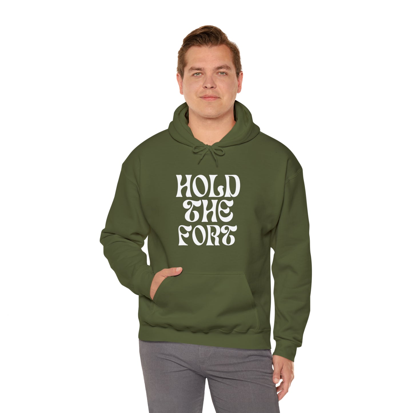 HOLD THE FORT Unisex Heavy Blend™ Hooded Sweatshirt