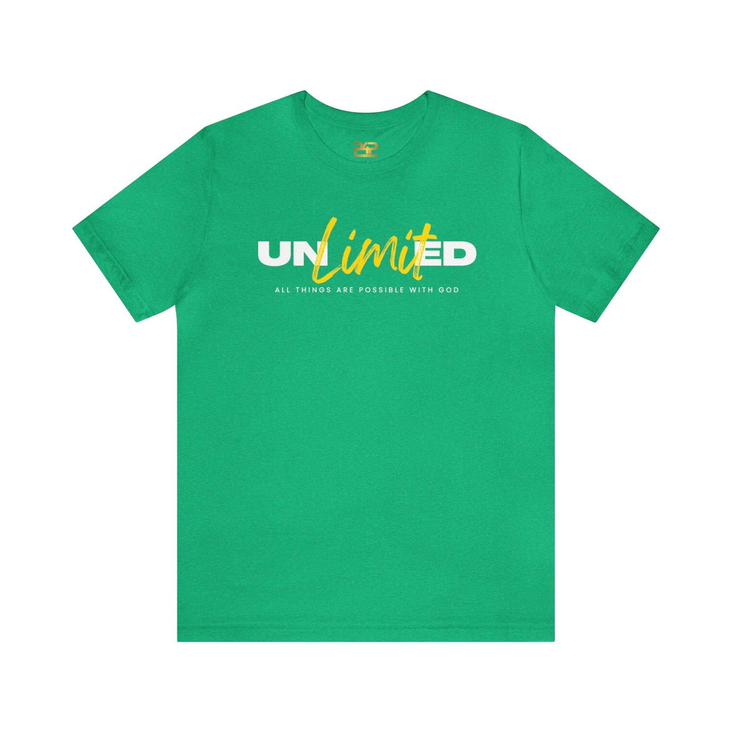 UNLIMITED ALL THINGS ARE POSSIBLE WITH GOD Unisex Jersey Short Sleeve Tee