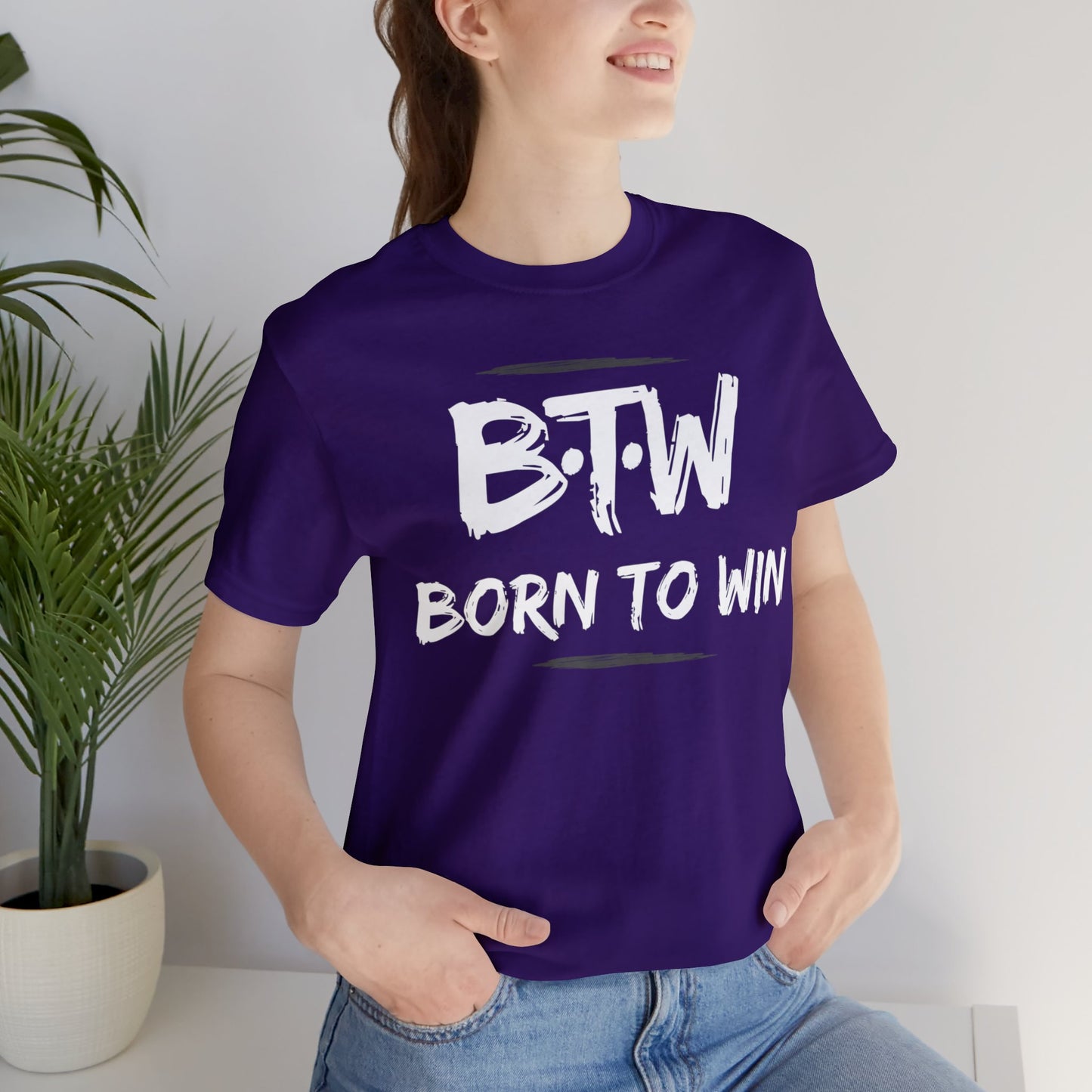 BORN TO WIN Unisex Jersey Short Sleeve Tee
