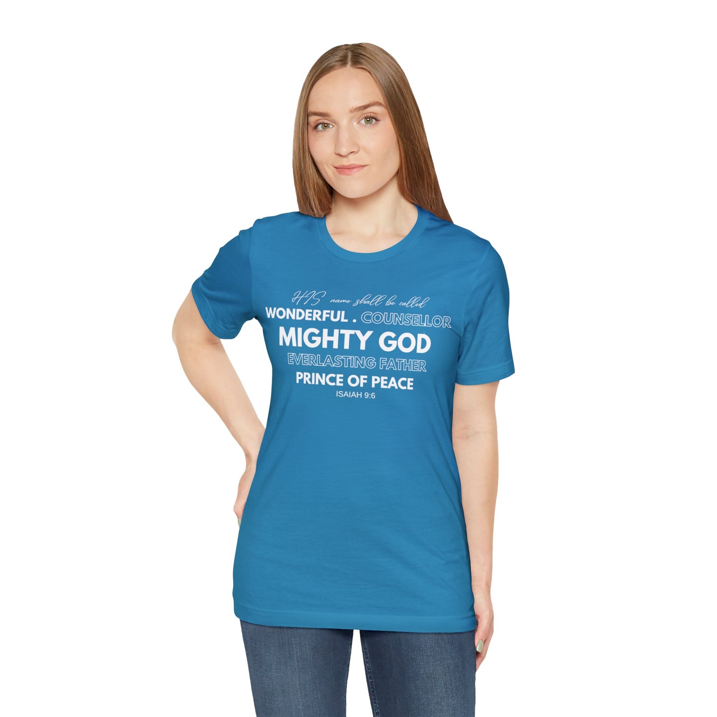 ISAIAH 9:6 Unisex Jersey Short Sleeve Tee