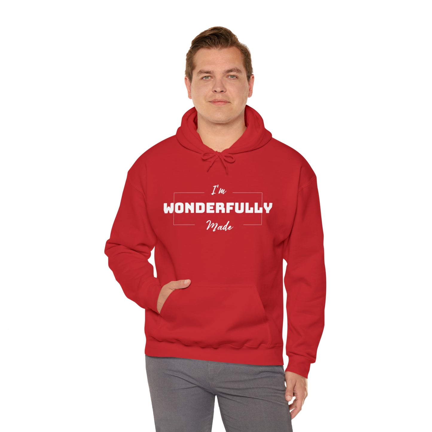 I'M WONDERFULLY MADE Unisex Heavy Blend™ Hooded Sweatshirt