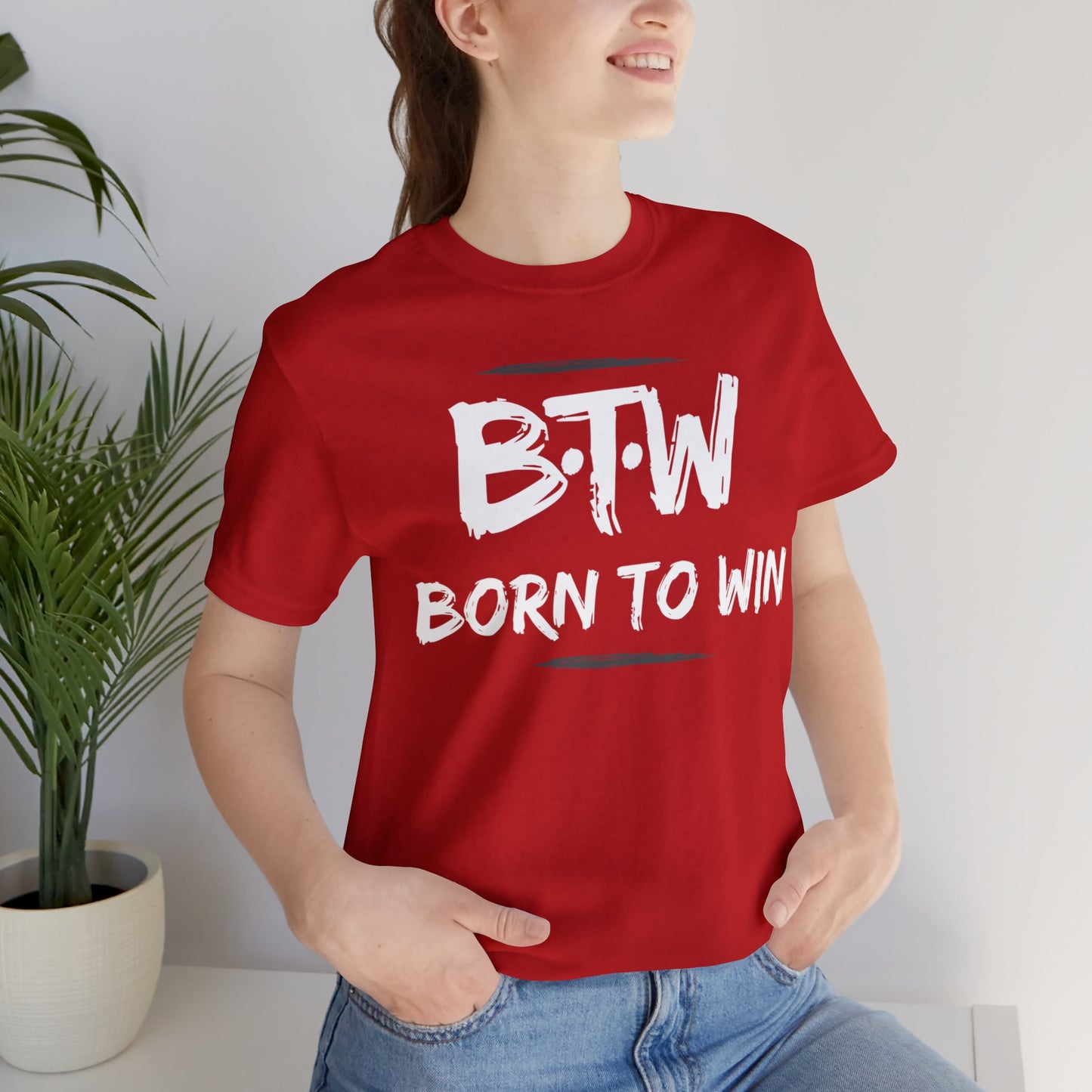 BORN TO WIN Unisex Jersey Short Sleeve Tee