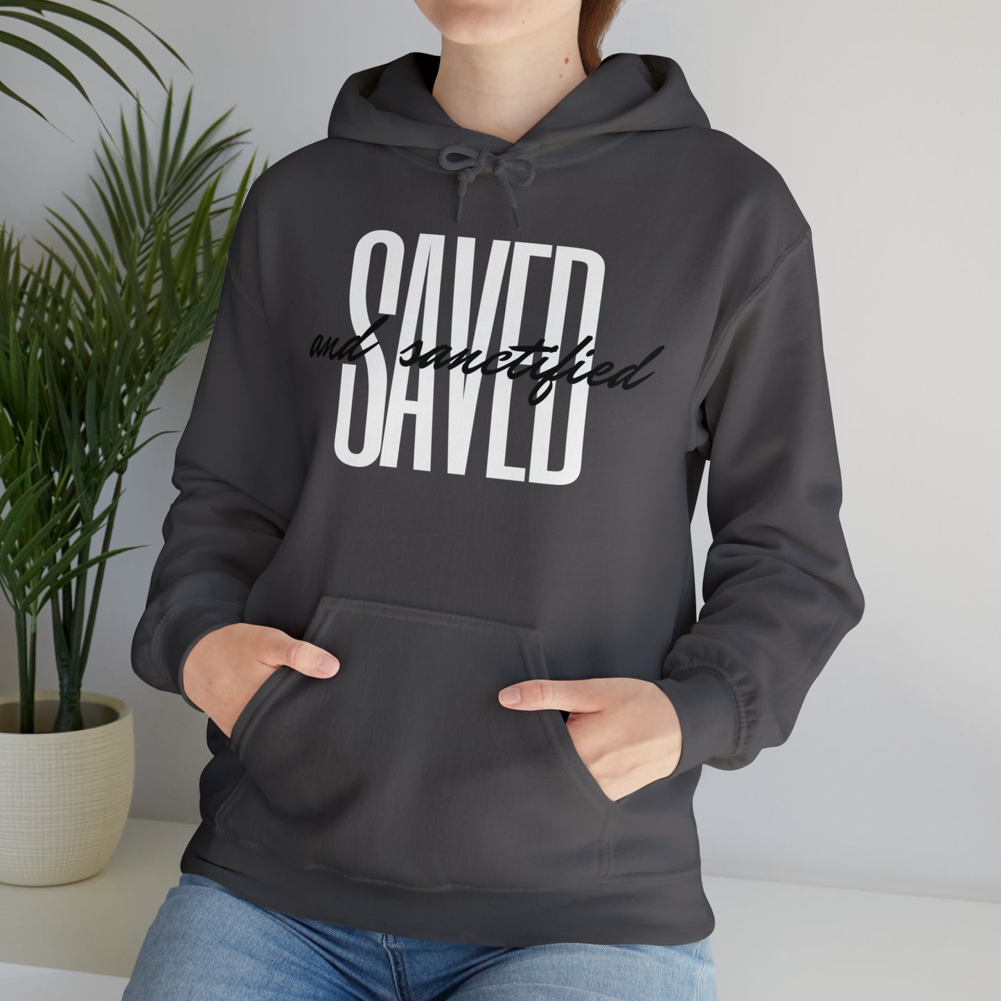 SAVED AND SANCTIFIED Unisex Heavy Blend™ Hooded Sweatshirt