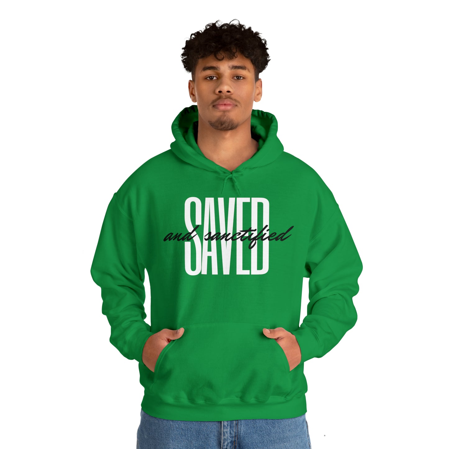 SAVED AND SANCTIFIED Unisex Heavy Blend™ Hooded Sweatshirt