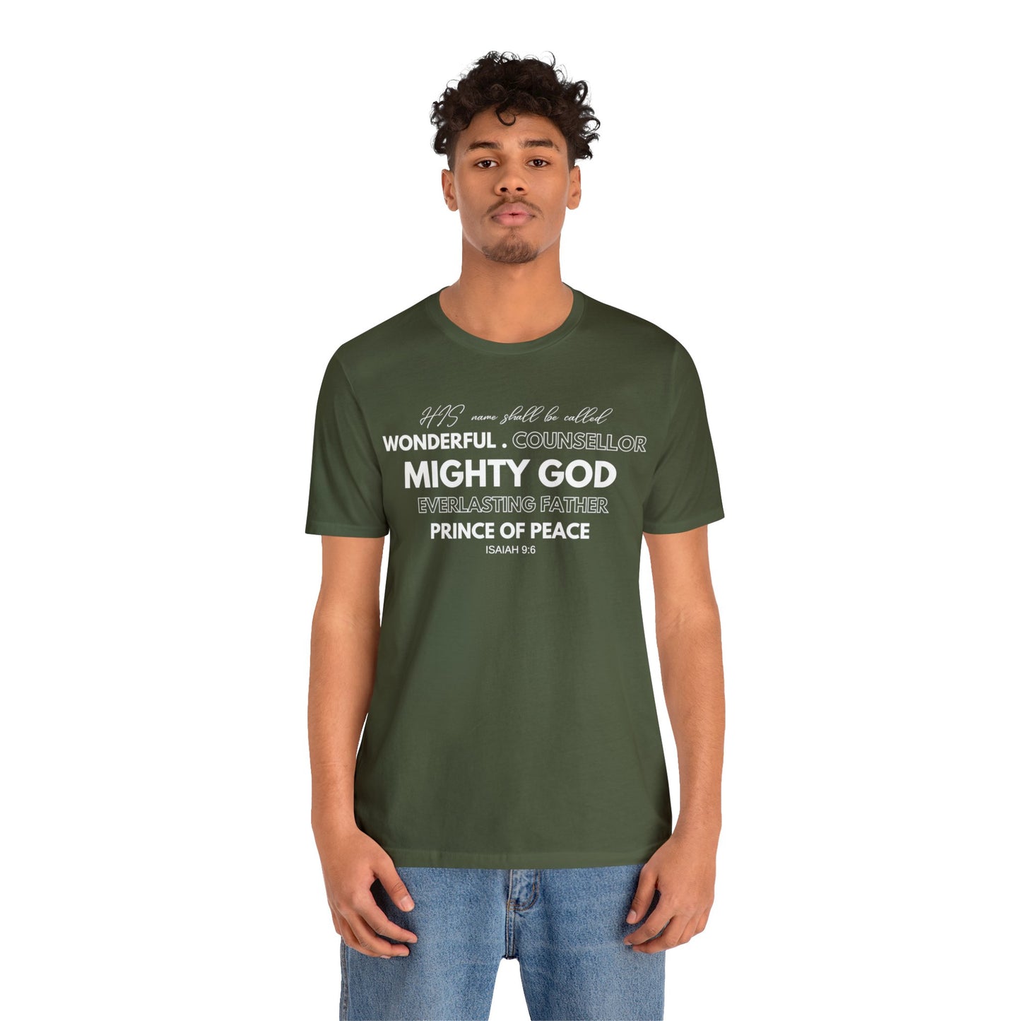 ISAIAH 9:6 Unisex Jersey Short Sleeve Tee