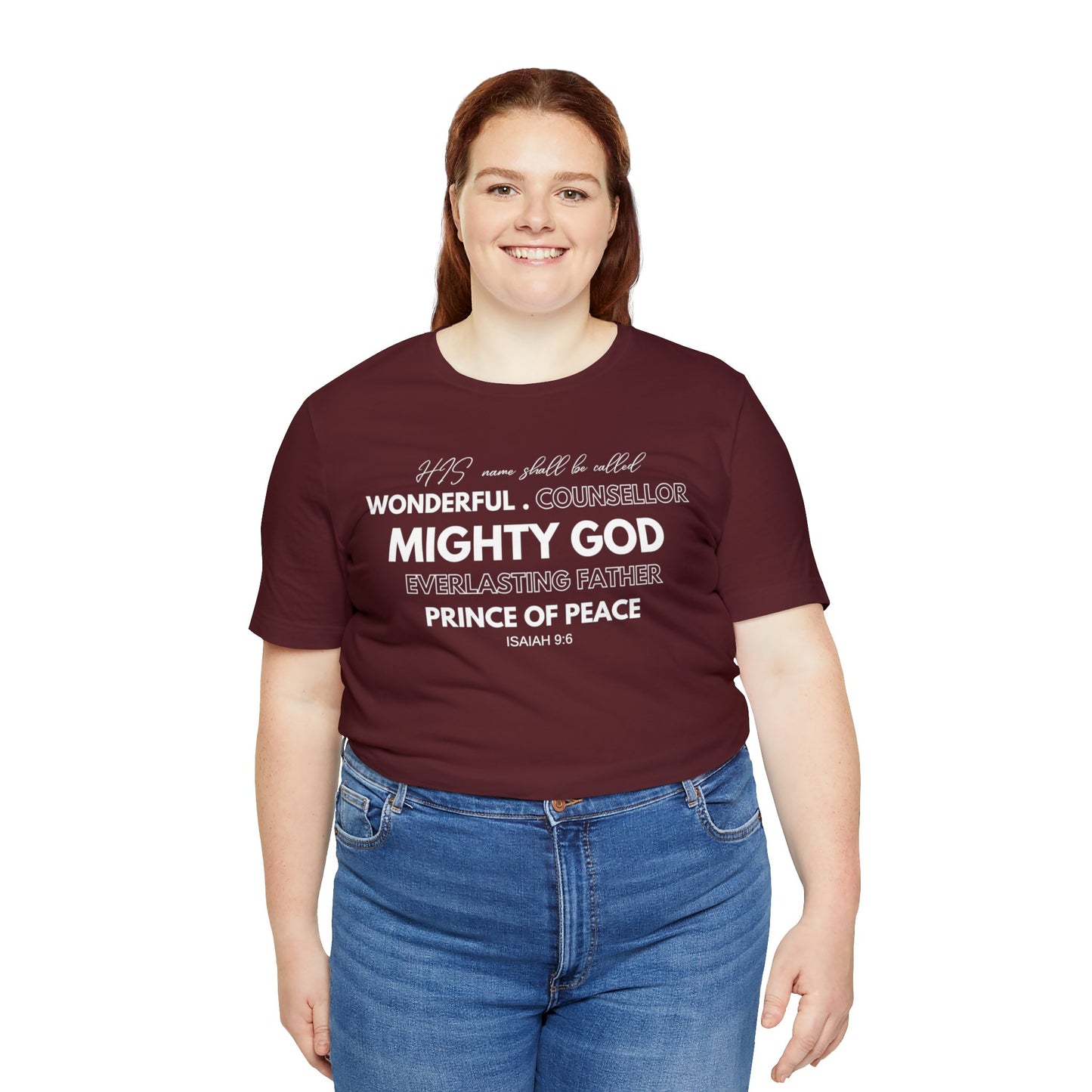 ISAIAH 9:6 Unisex Jersey Short Sleeve Tee
