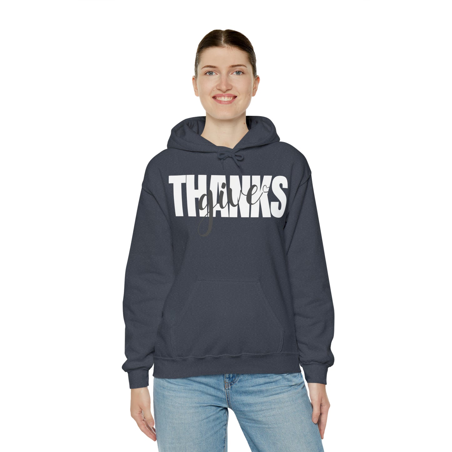 GIVE THANKS Unisex Heavy Blend™ Hooded Sweatshirt