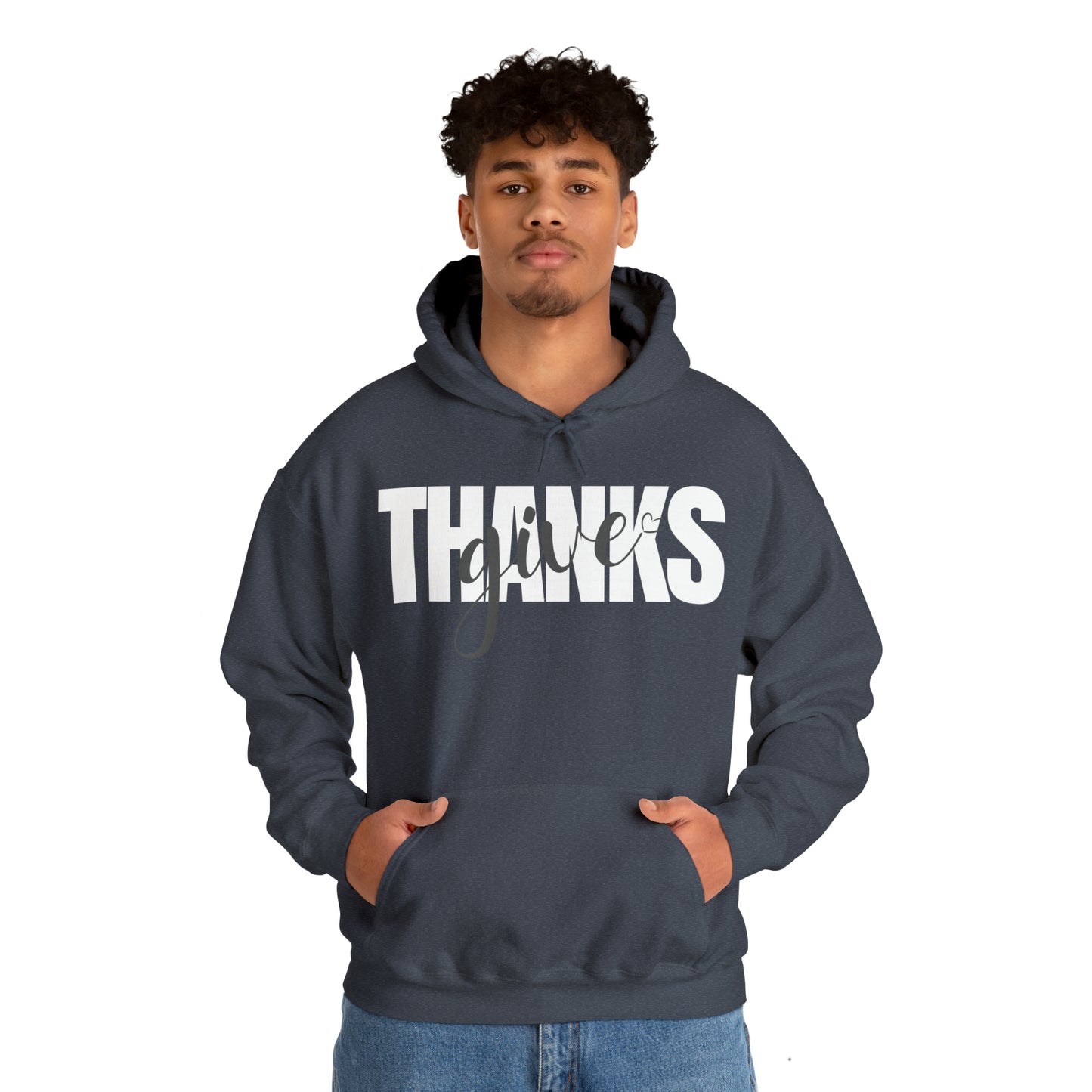 GIVE THANKS Unisex Heavy Blend™ Hooded Sweatshirt