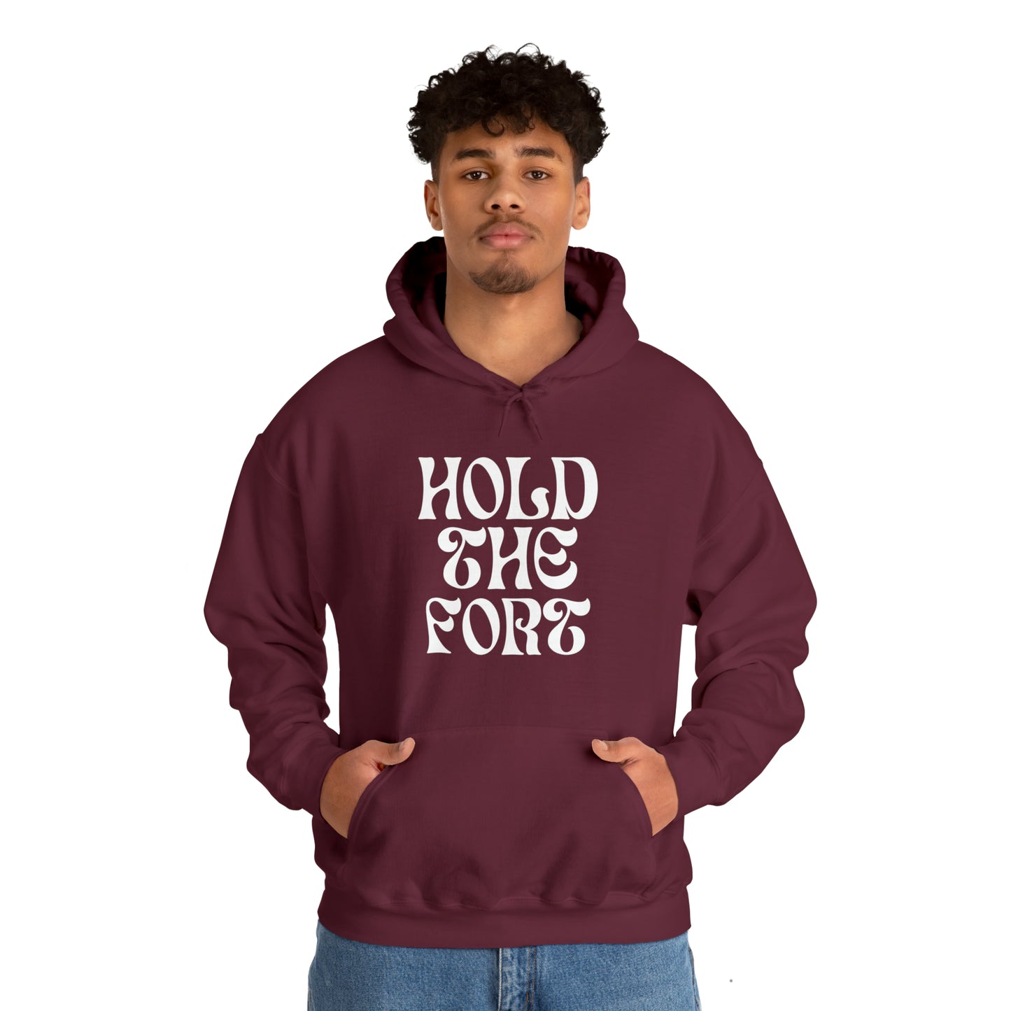HOLD THE FORT Unisex Heavy Blend™ Hooded Sweatshirt