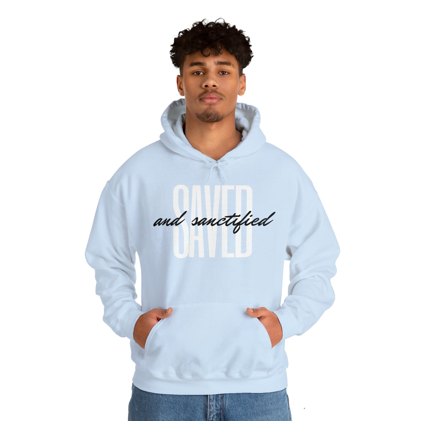 SAVED AND SANCTIFIED Unisex Heavy Blend™ Hooded Sweatshirt