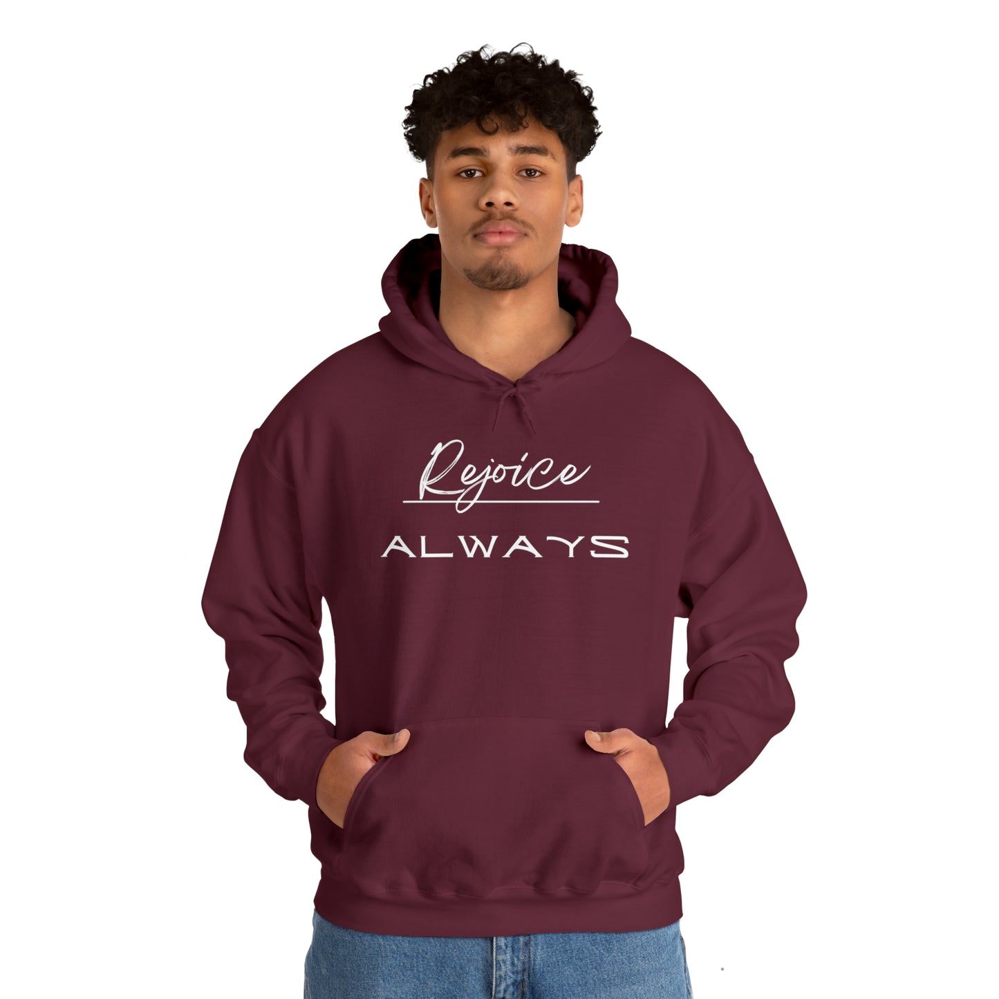 REJOICE ALWAYS Unisex Heavy Blend™ Hooded Sweatshirt