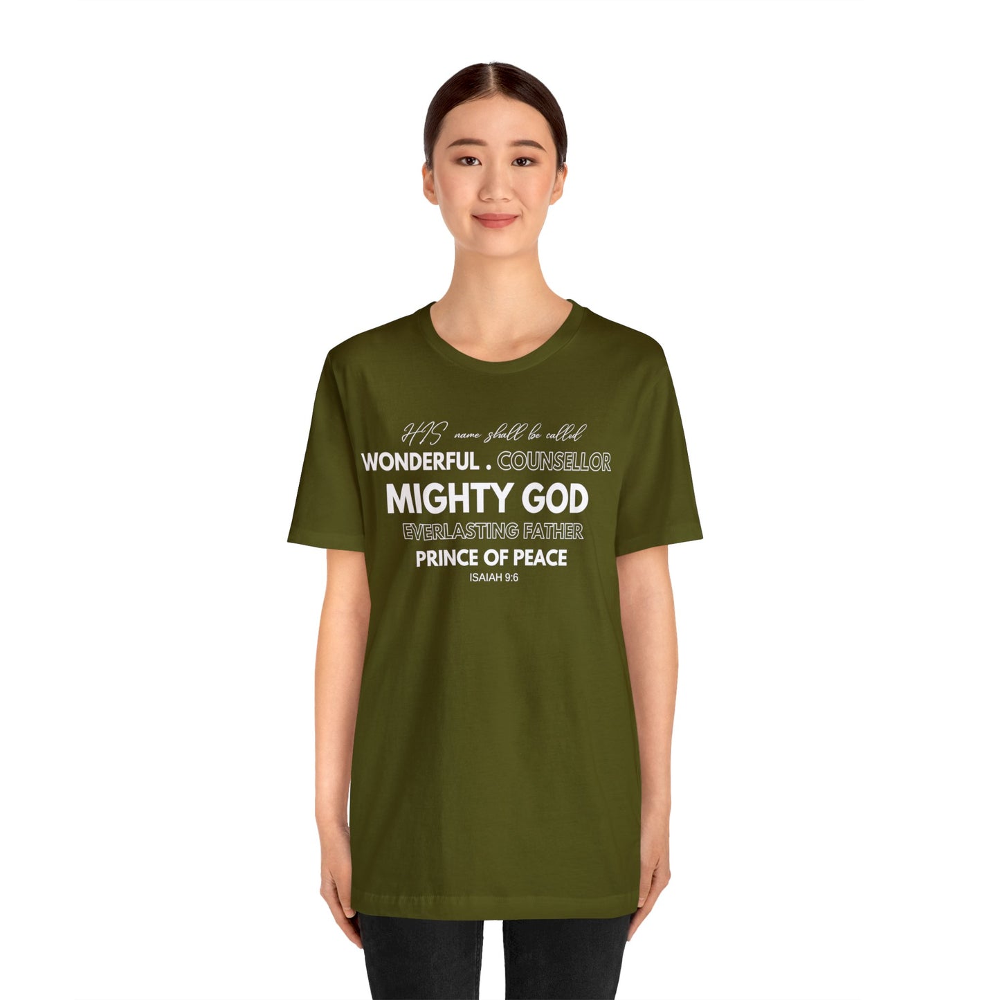 ISAIAH 9:6 Unisex Jersey Short Sleeve Tee