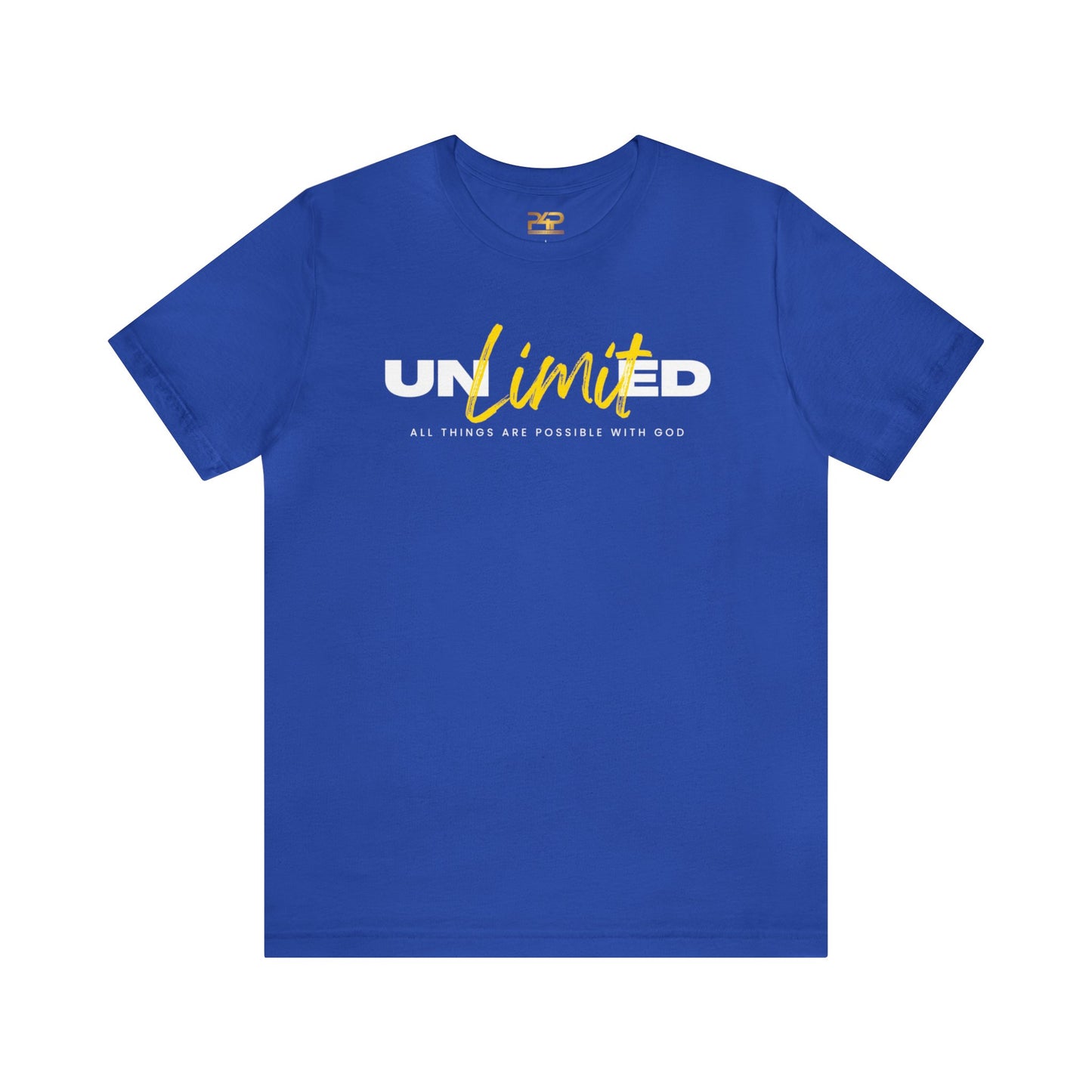 UNLIMITED ALL THINGS ARE POSSIBLE WITH GOD Unisex Jersey Short Sleeve Tee