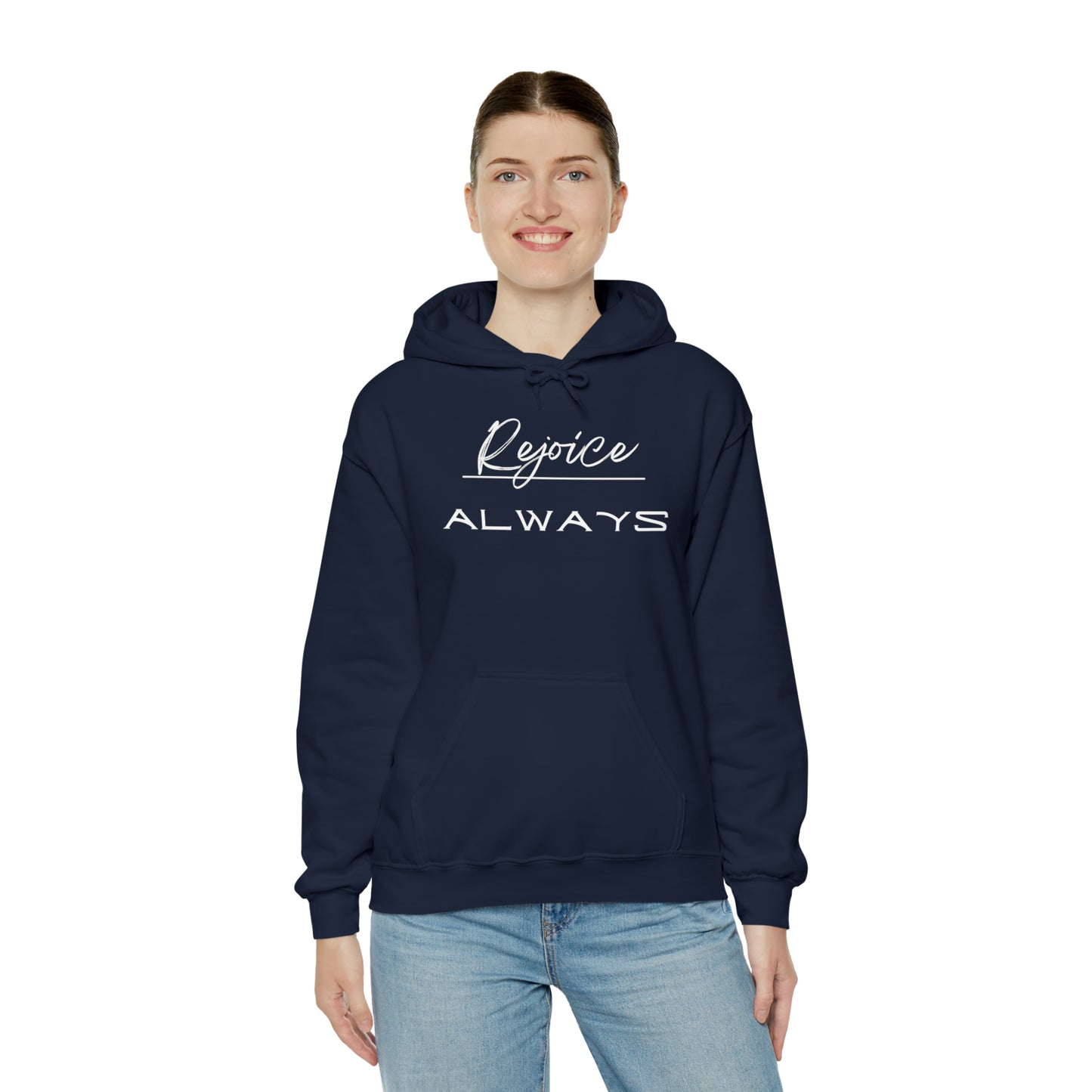REJOICE ALWAYS Unisex Heavy Blend™ Hooded Sweatshirt