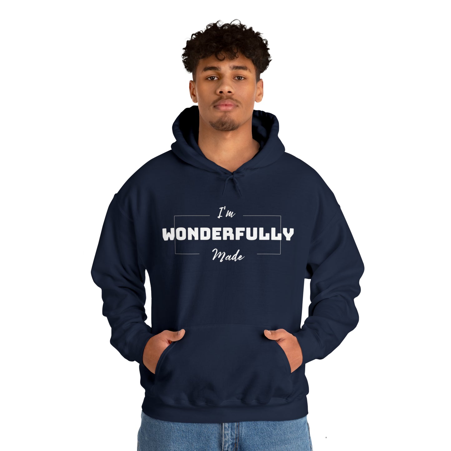 I'M WONDERFULLY MADE Unisex Heavy Blend™ Hooded Sweatshirt