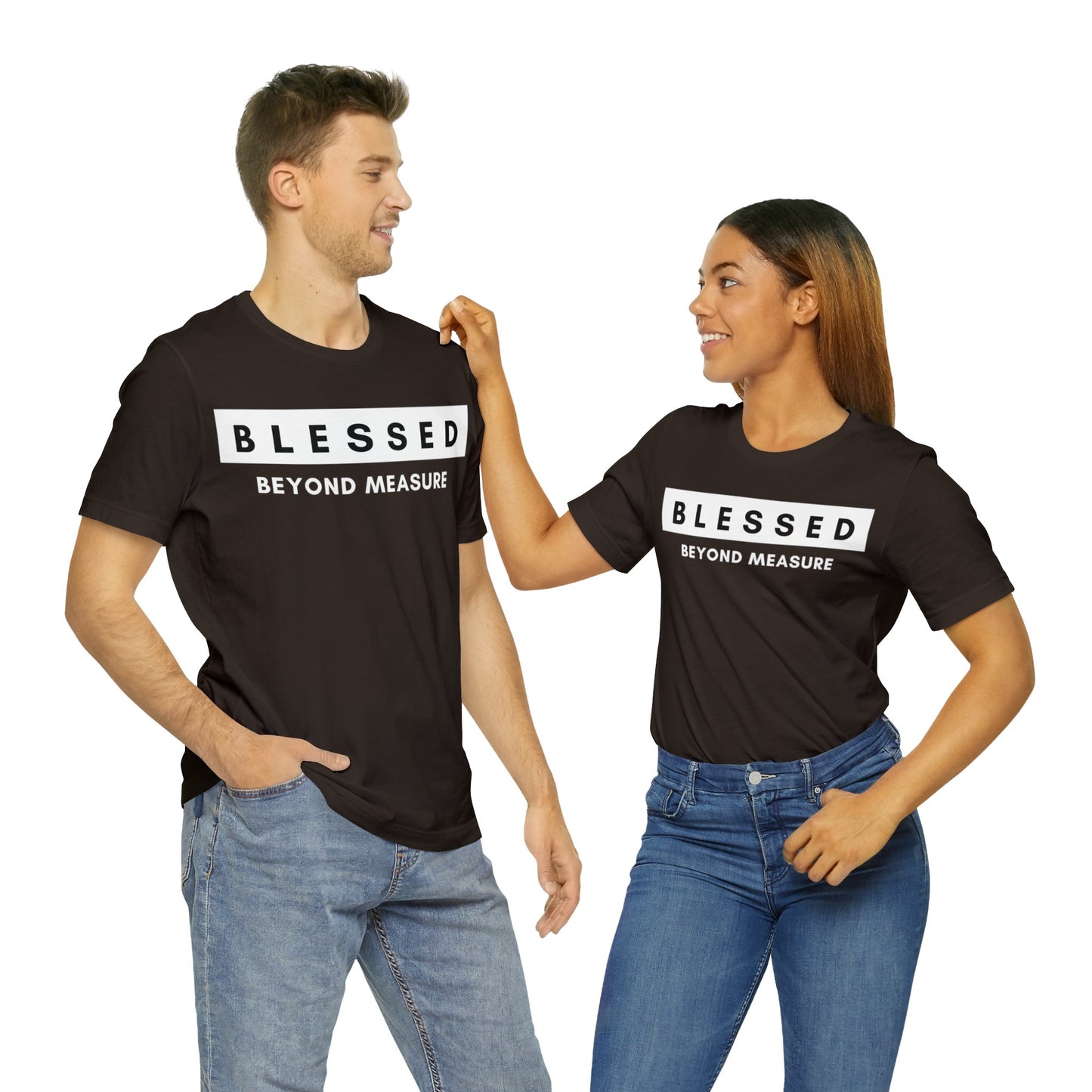 BLESSED BEYOND MEASURE Unisex Jersey Short Sleeve Tee