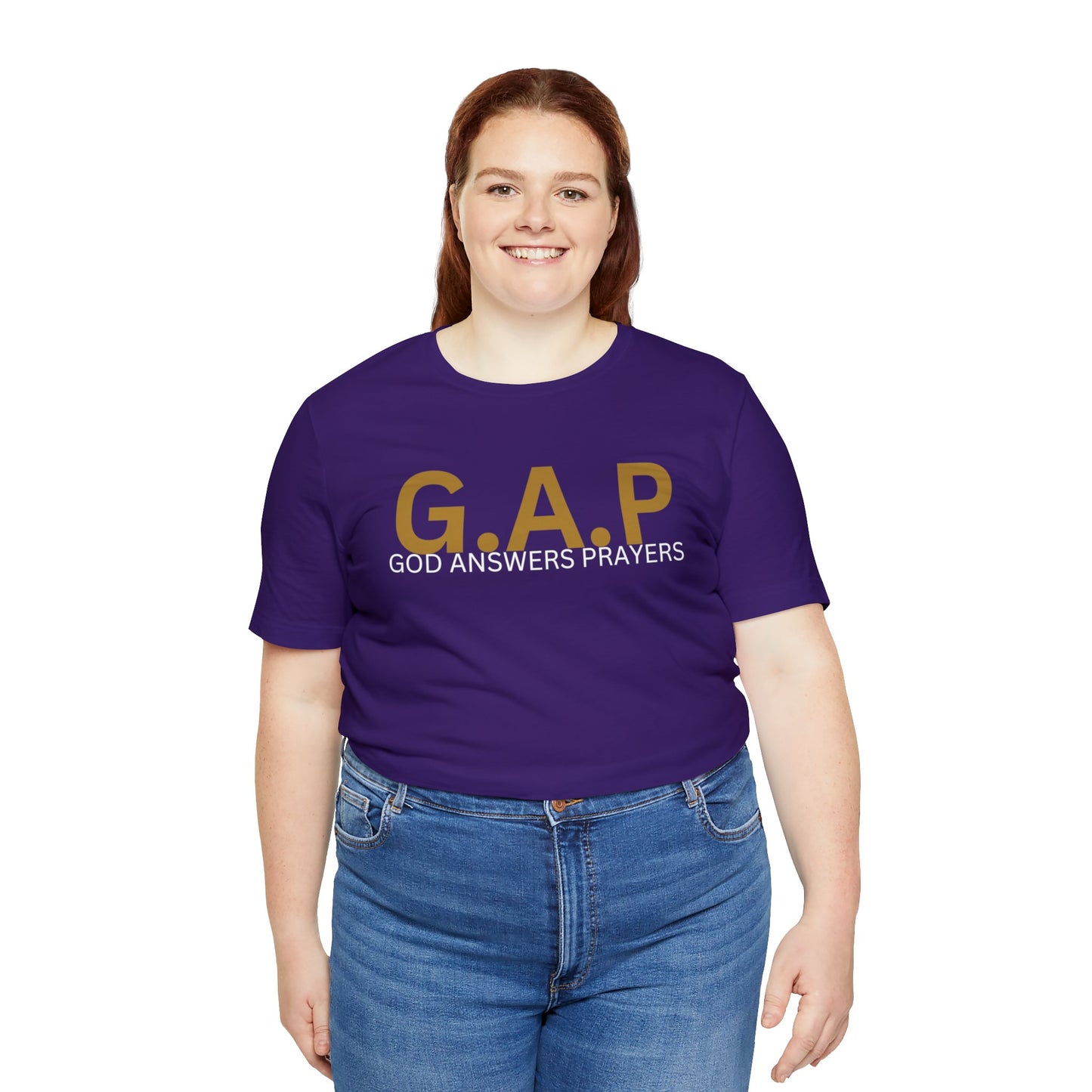 GOD ANSWERS PRAYERS Unisex Jersey Short Sleeve Tee