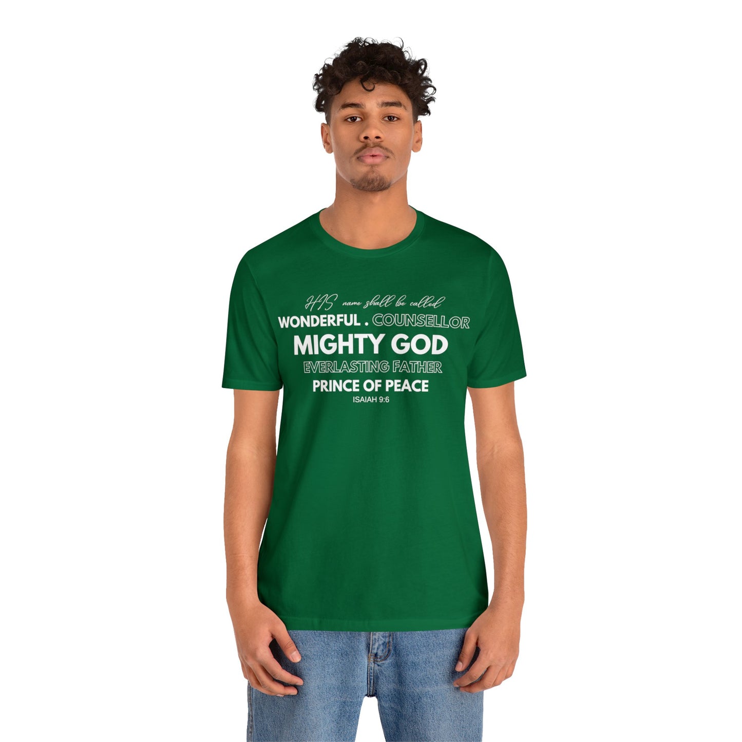 ISAIAH 9:6 Unisex Jersey Short Sleeve Tee