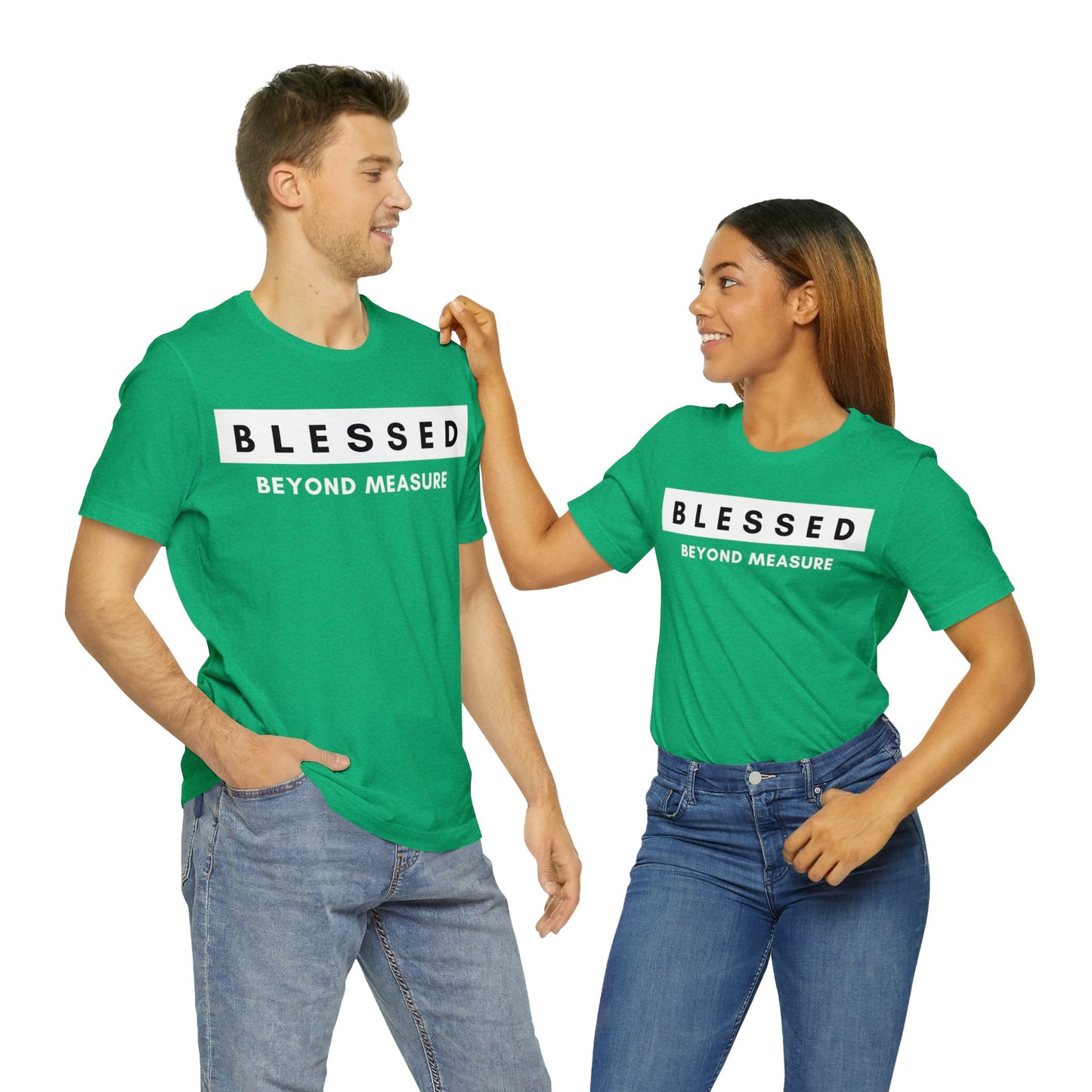 BLESSED BEYOND MEASURE Unisex Jersey Short Sleeve Tee