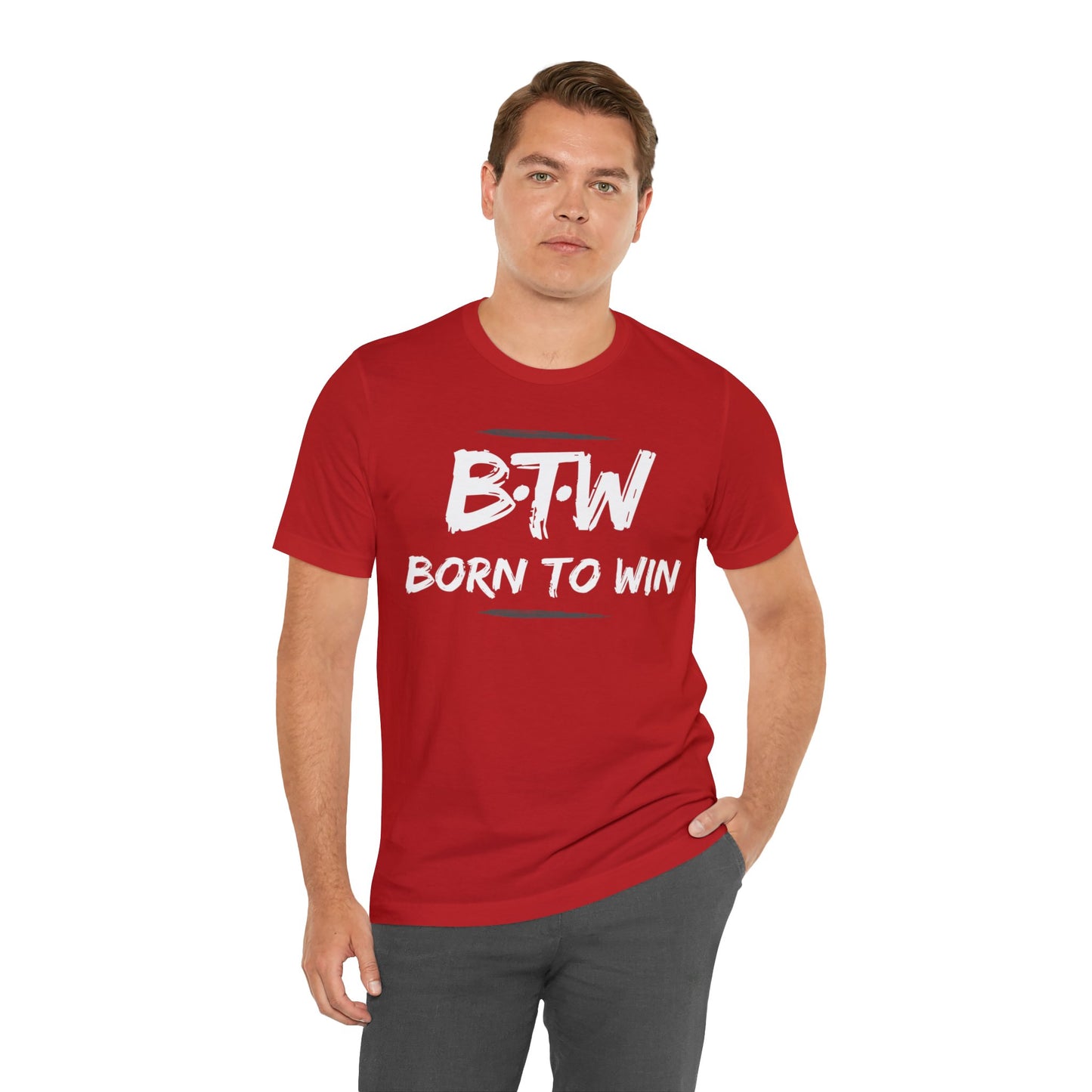 BORN TO WIN Unisex Jersey Short Sleeve Tee