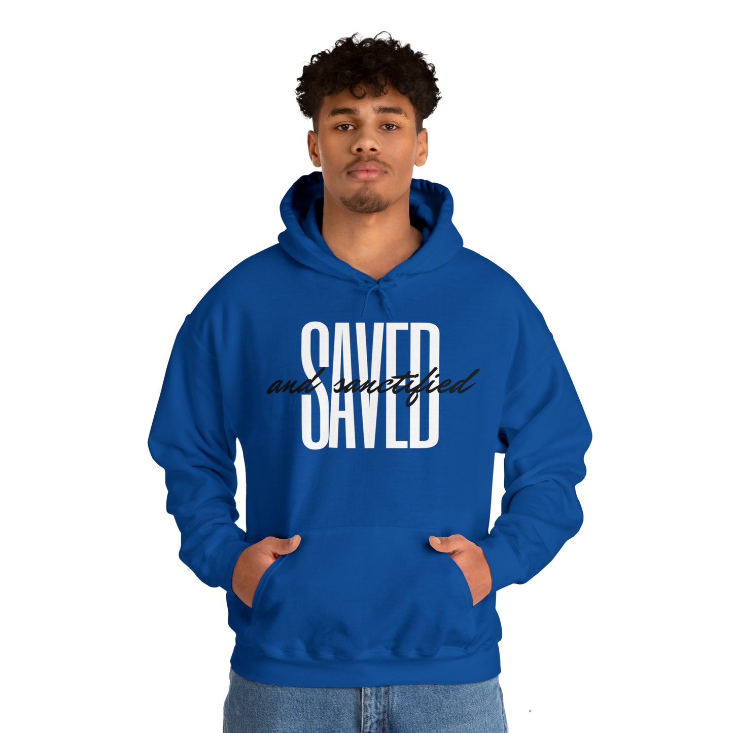 SAVED AND SANCTIFIED Unisex Heavy Blend™ Hooded Sweatshirt