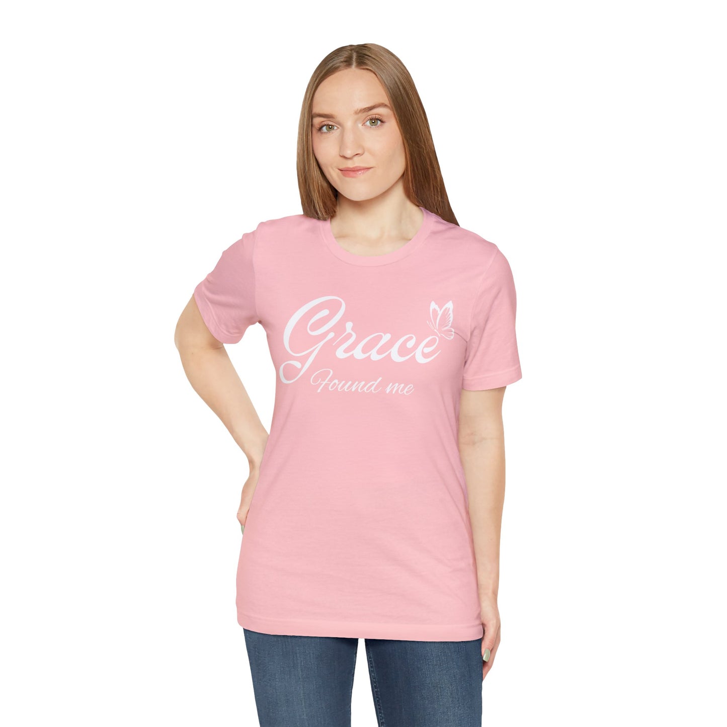 GRACE FOUND ME Unisex Jersey Short Sleeve Tee