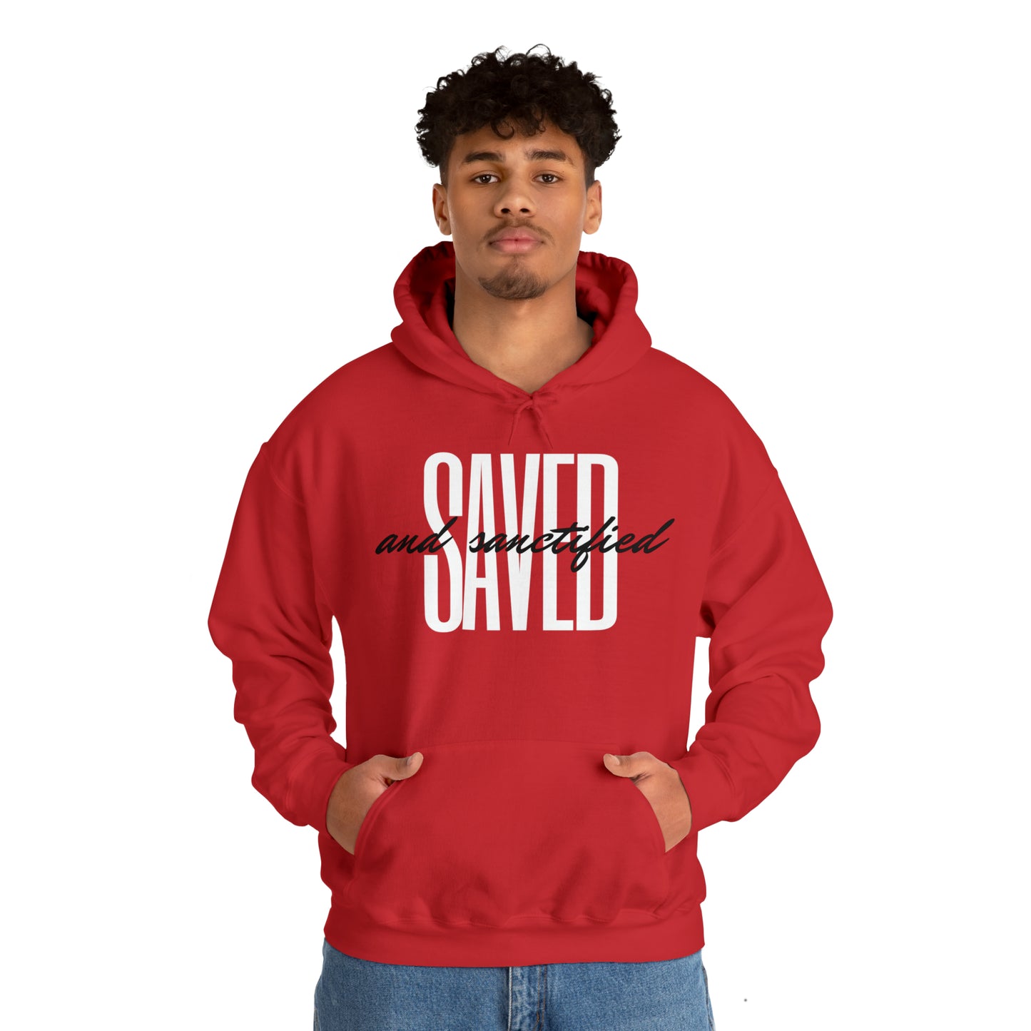 SAVED AND SANCTIFIED Unisex Heavy Blend™ Hooded Sweatshirt