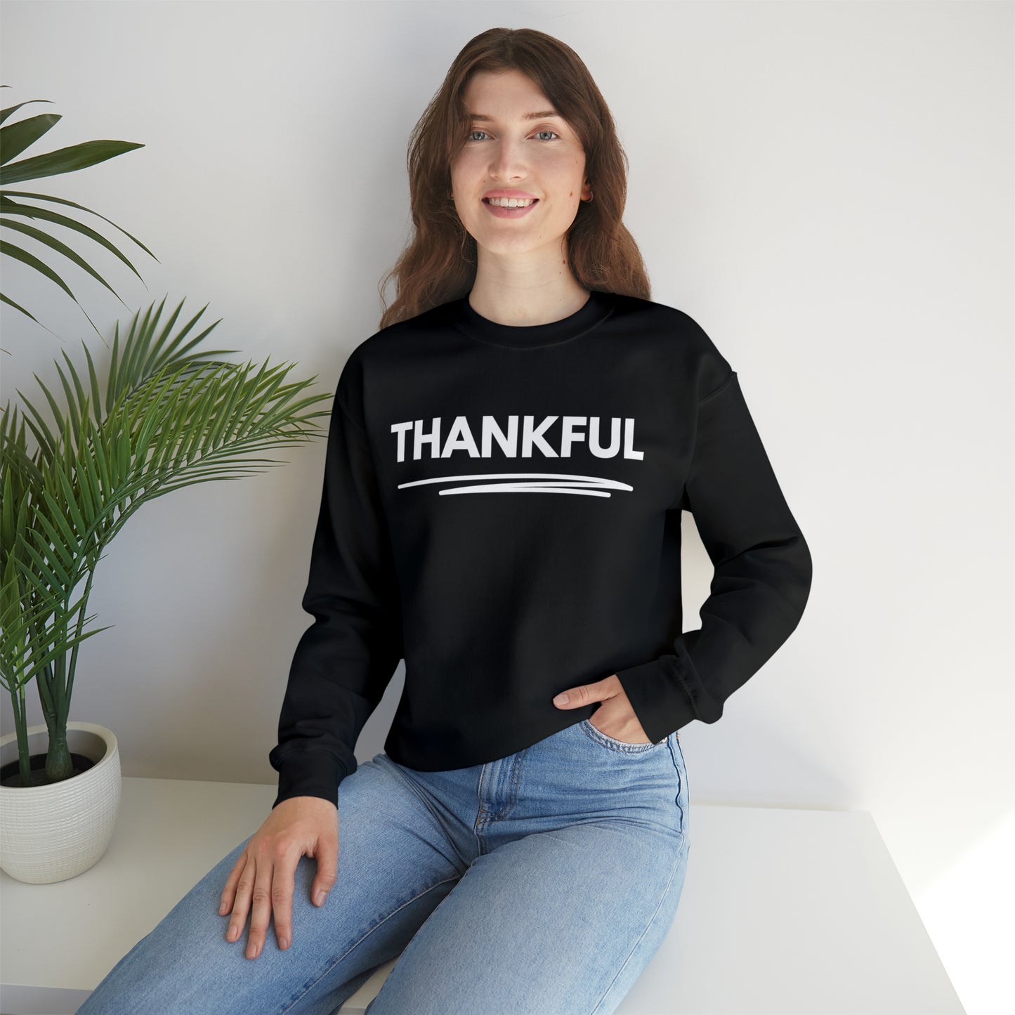 THANKFUL Unisex Heavy Blend™ Crewneck Sweatshirt