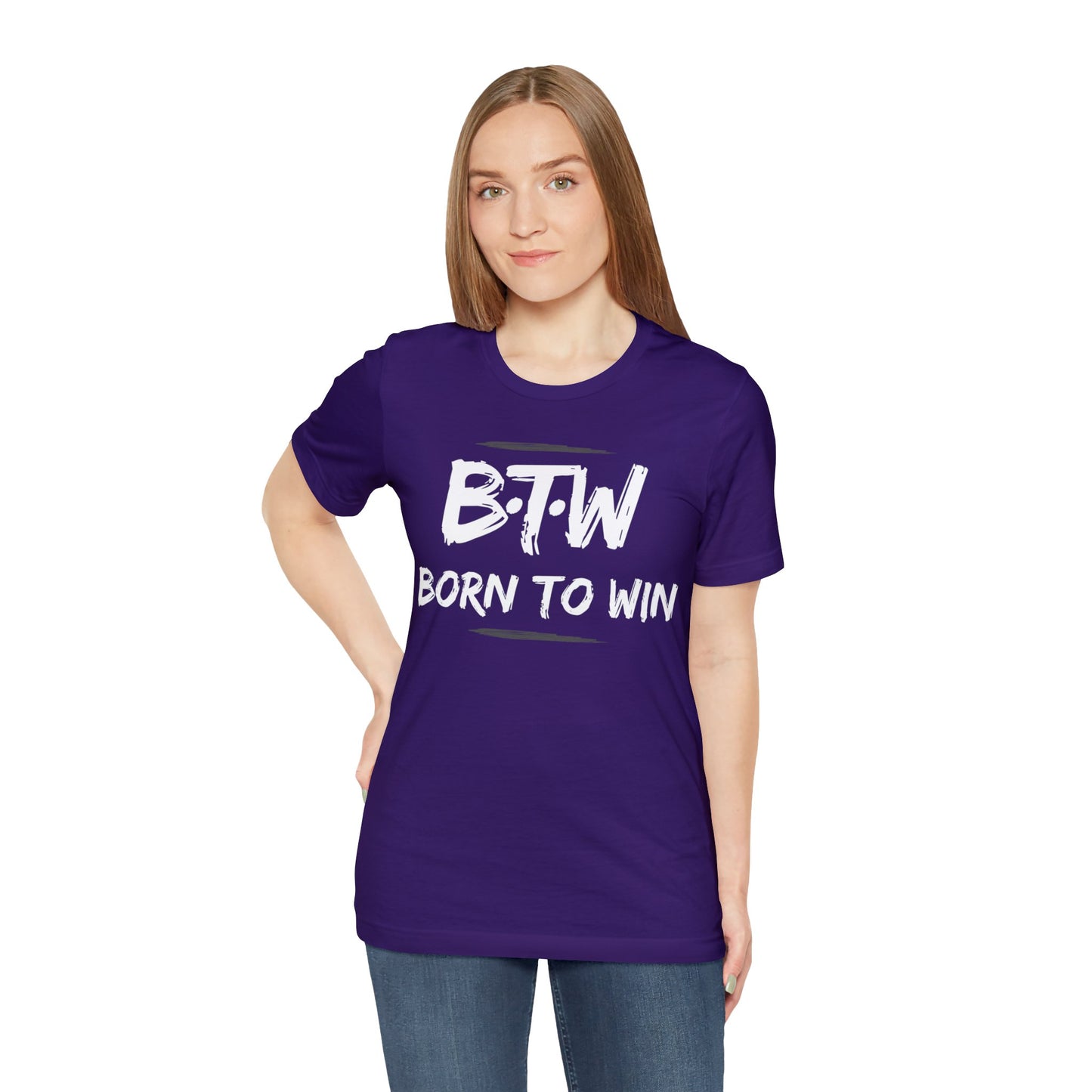 BORN TO WIN Unisex Jersey Short Sleeve Tee