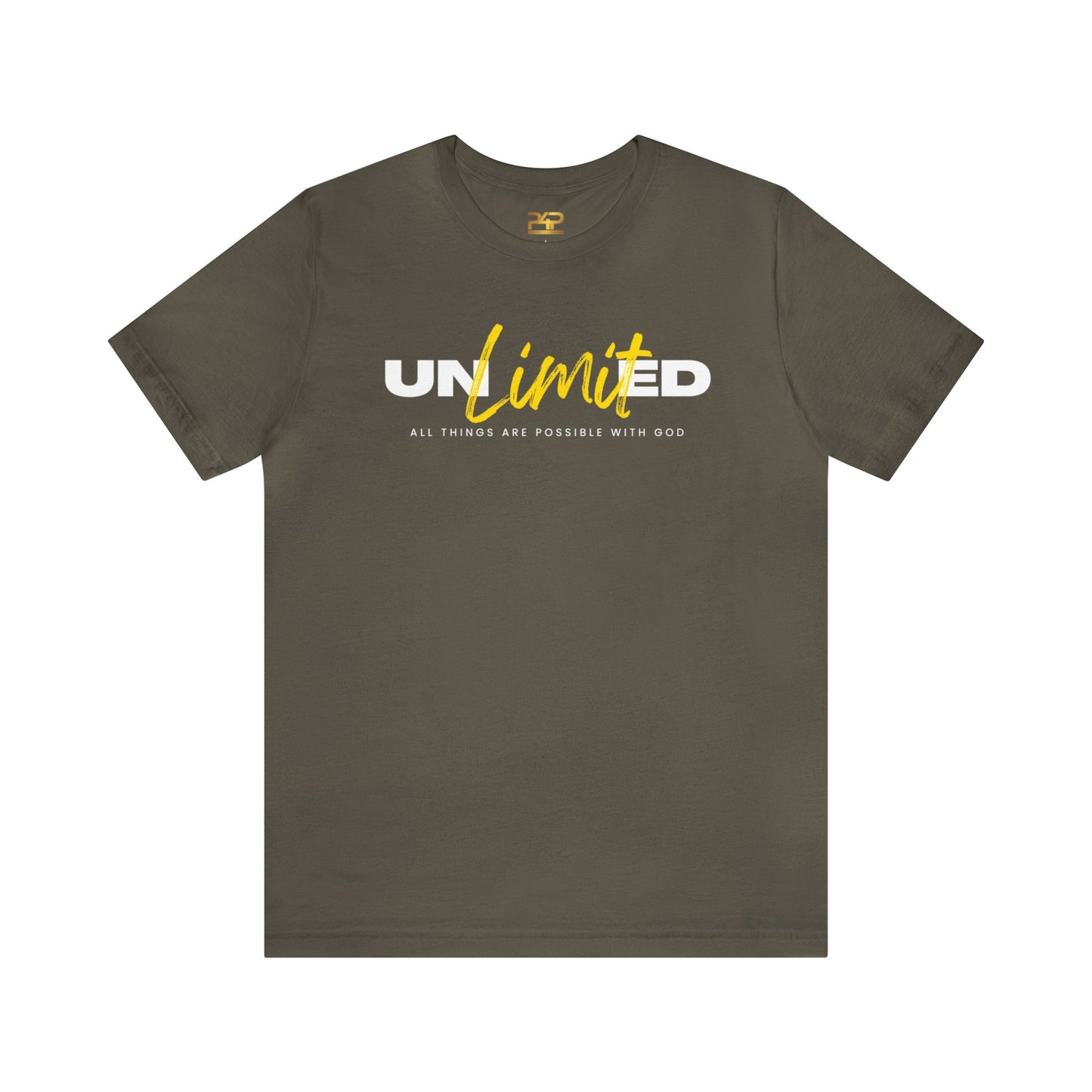 UNLIMITED ALL THINGS ARE POSSIBLE WITH GOD Unisex Jersey Short Sleeve Tee