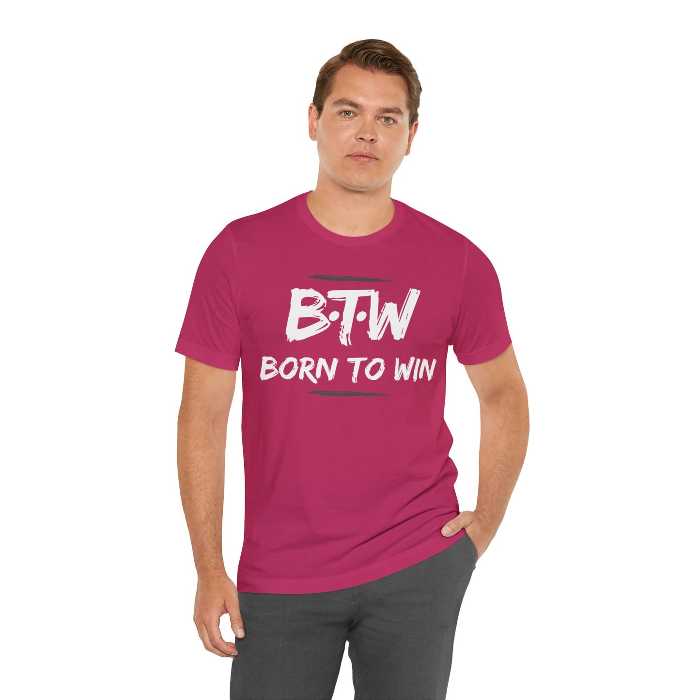 BORN TO WIN Unisex Jersey Short Sleeve Tee