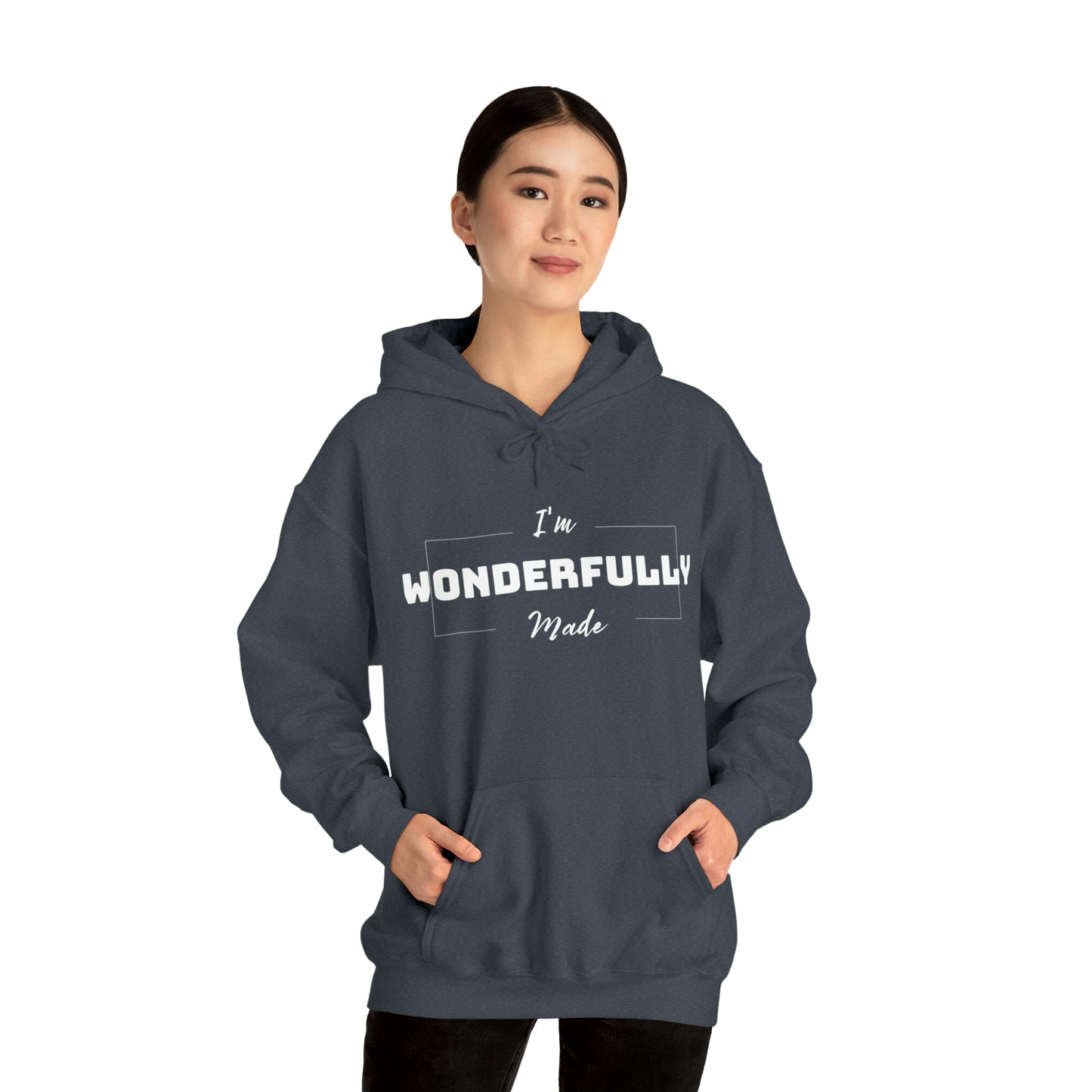 I'M WONDERFULLY MADE Unisex Heavy Blend™ Hooded Sweatshirt