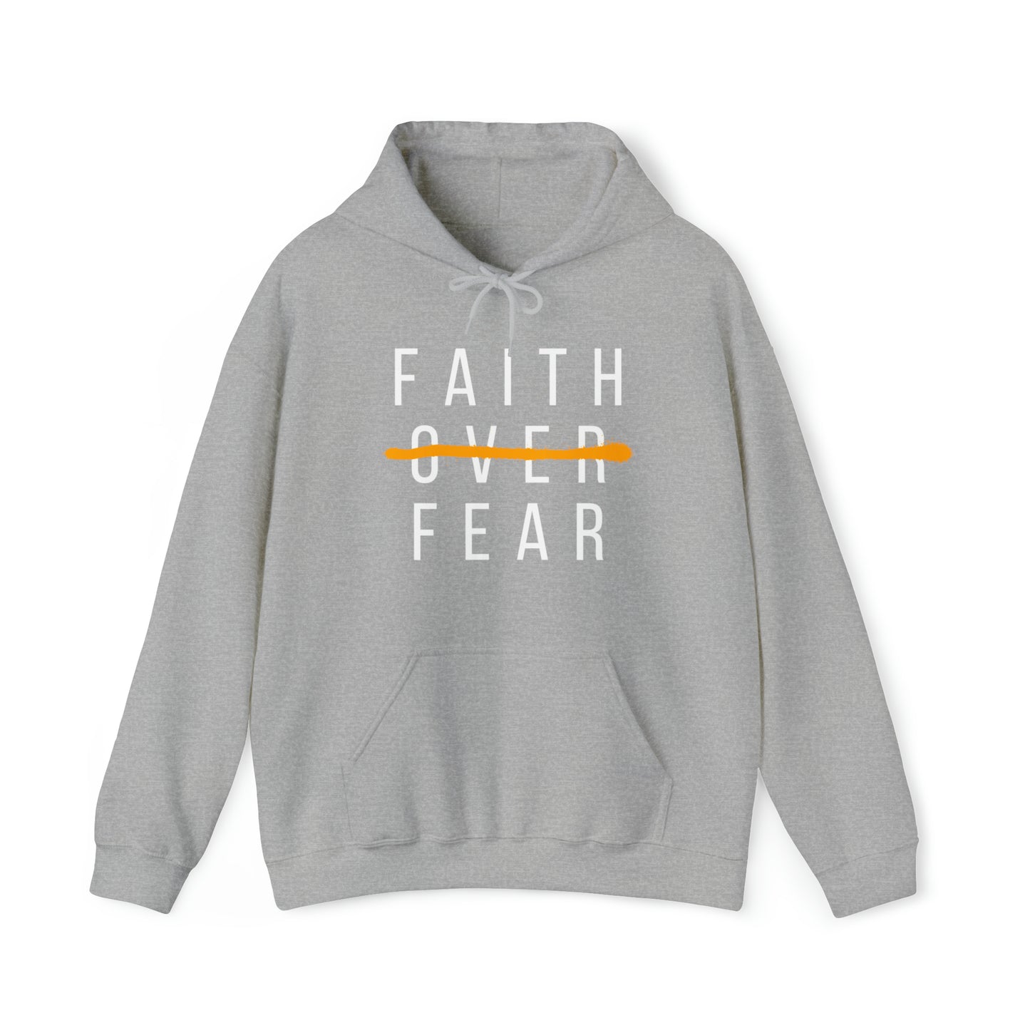 FAITH OVER FEAR Unisex Heavy Blend™ Hooded Sweatshirt
