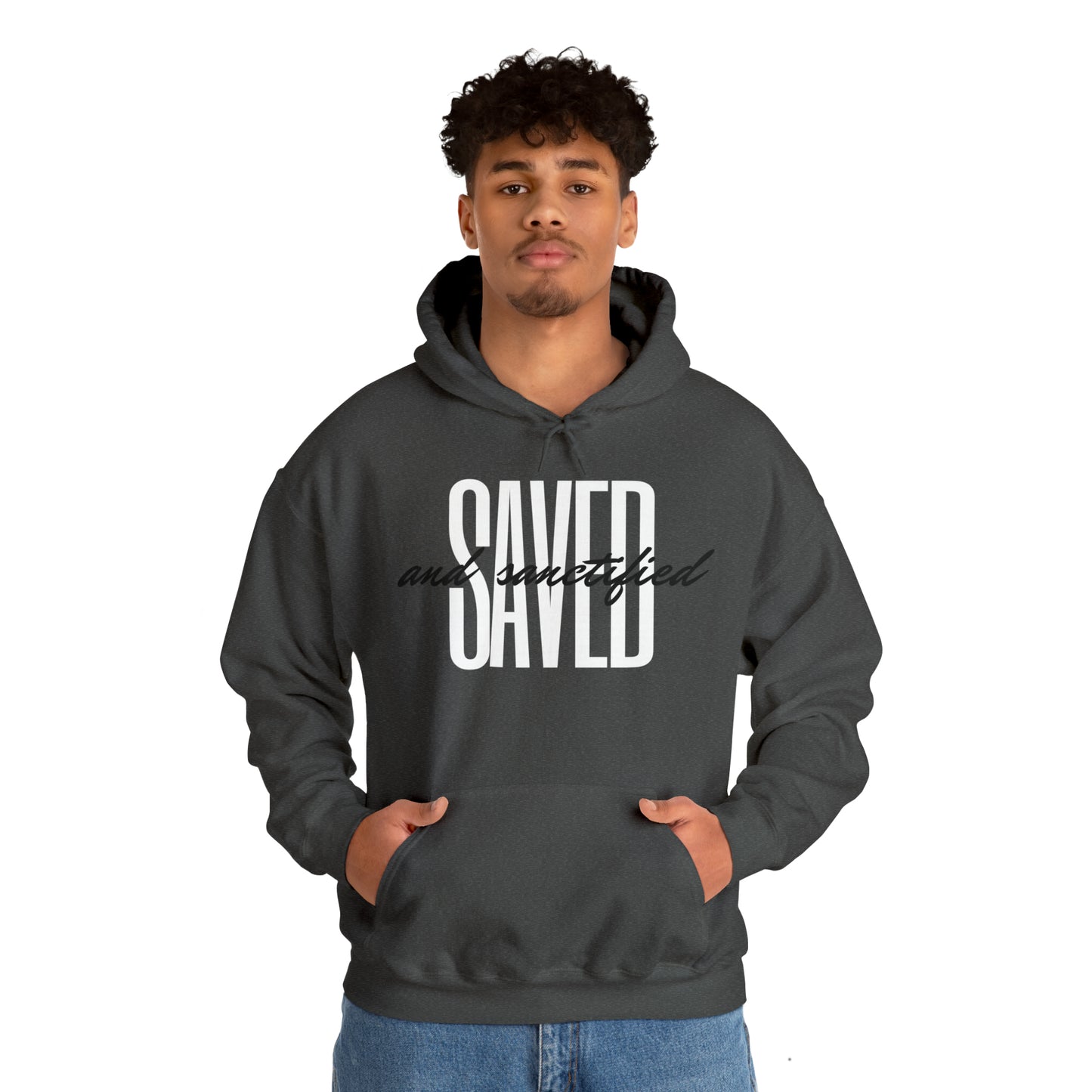 SAVED AND SANCTIFIED Unisex Heavy Blend™ Hooded Sweatshirt