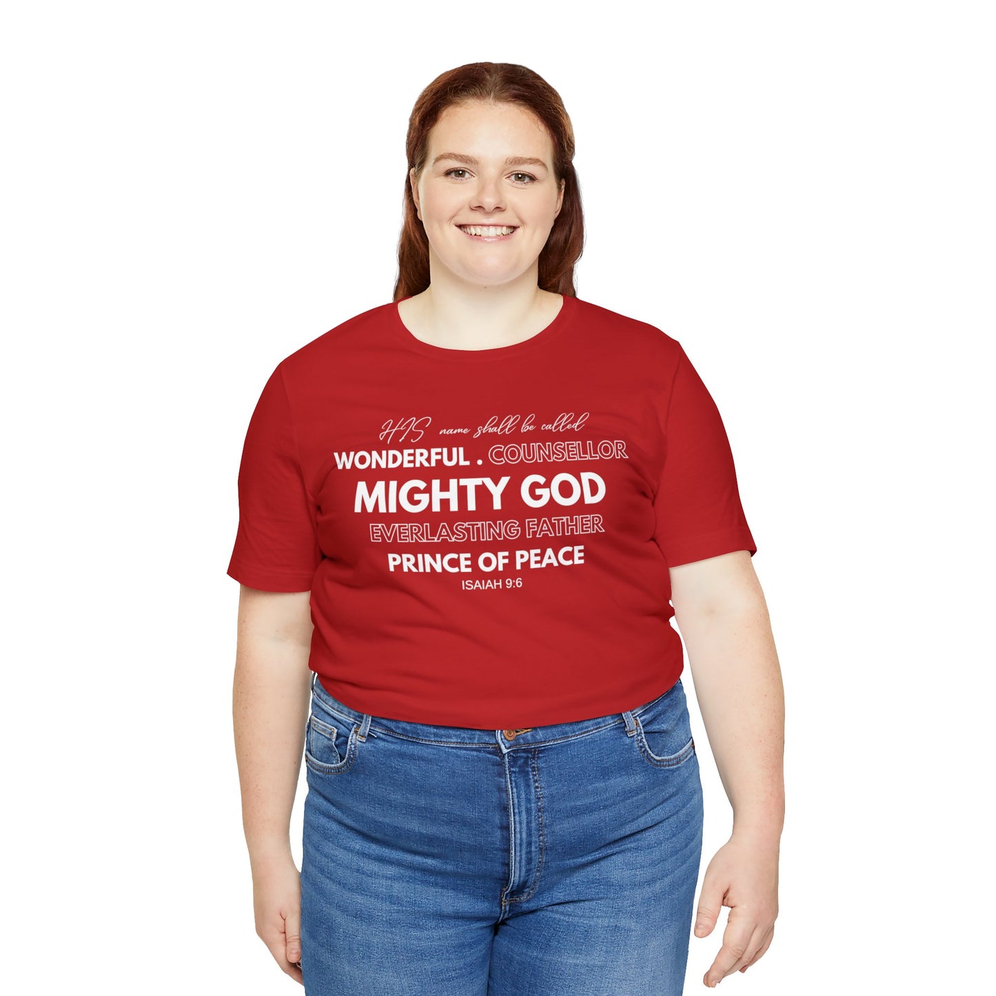 ISAIAH 9:6 Unisex Jersey Short Sleeve Tee