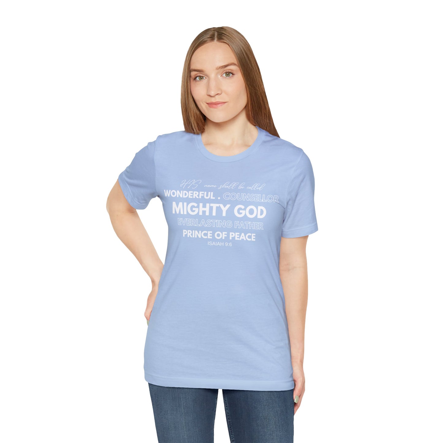 ISAIAH 9:6 Unisex Jersey Short Sleeve Tee