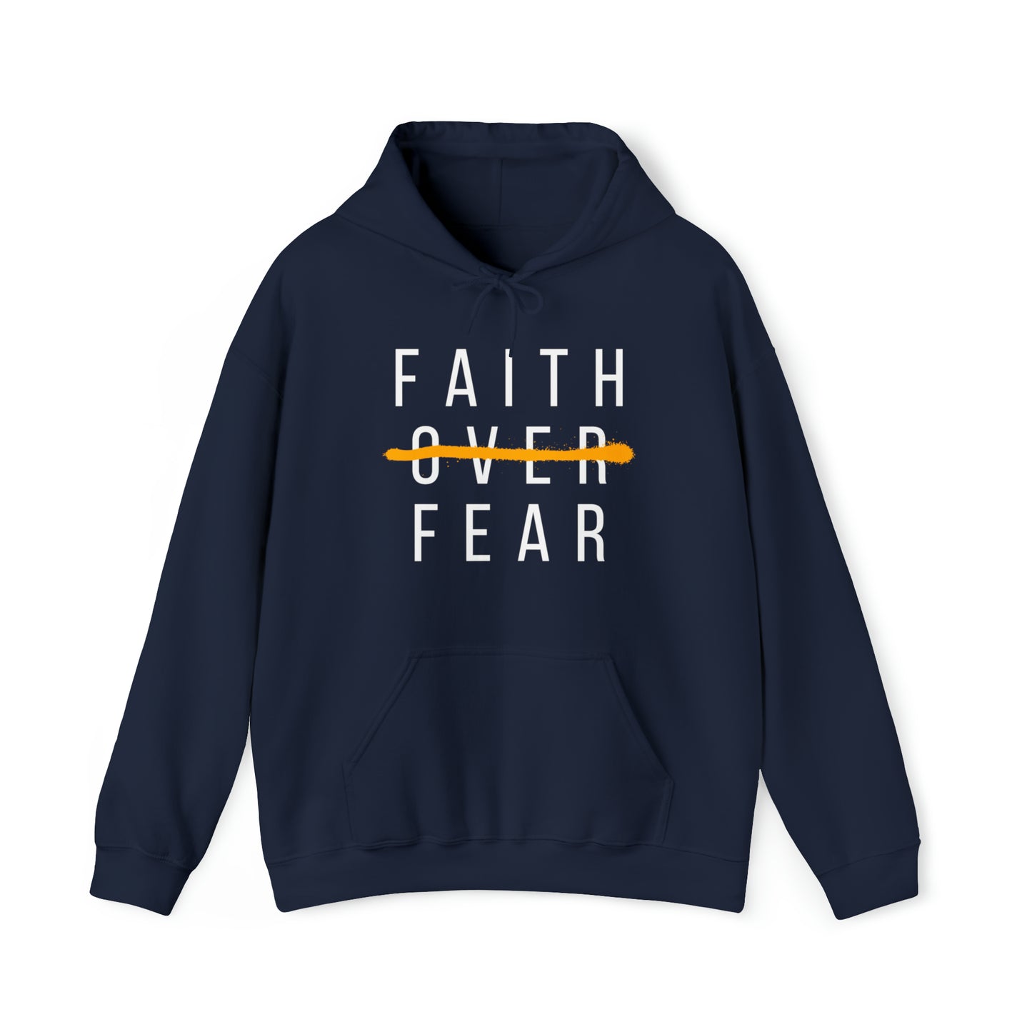 FAITH OVER FEAR Unisex Heavy Blend™ Hooded Sweatshirt