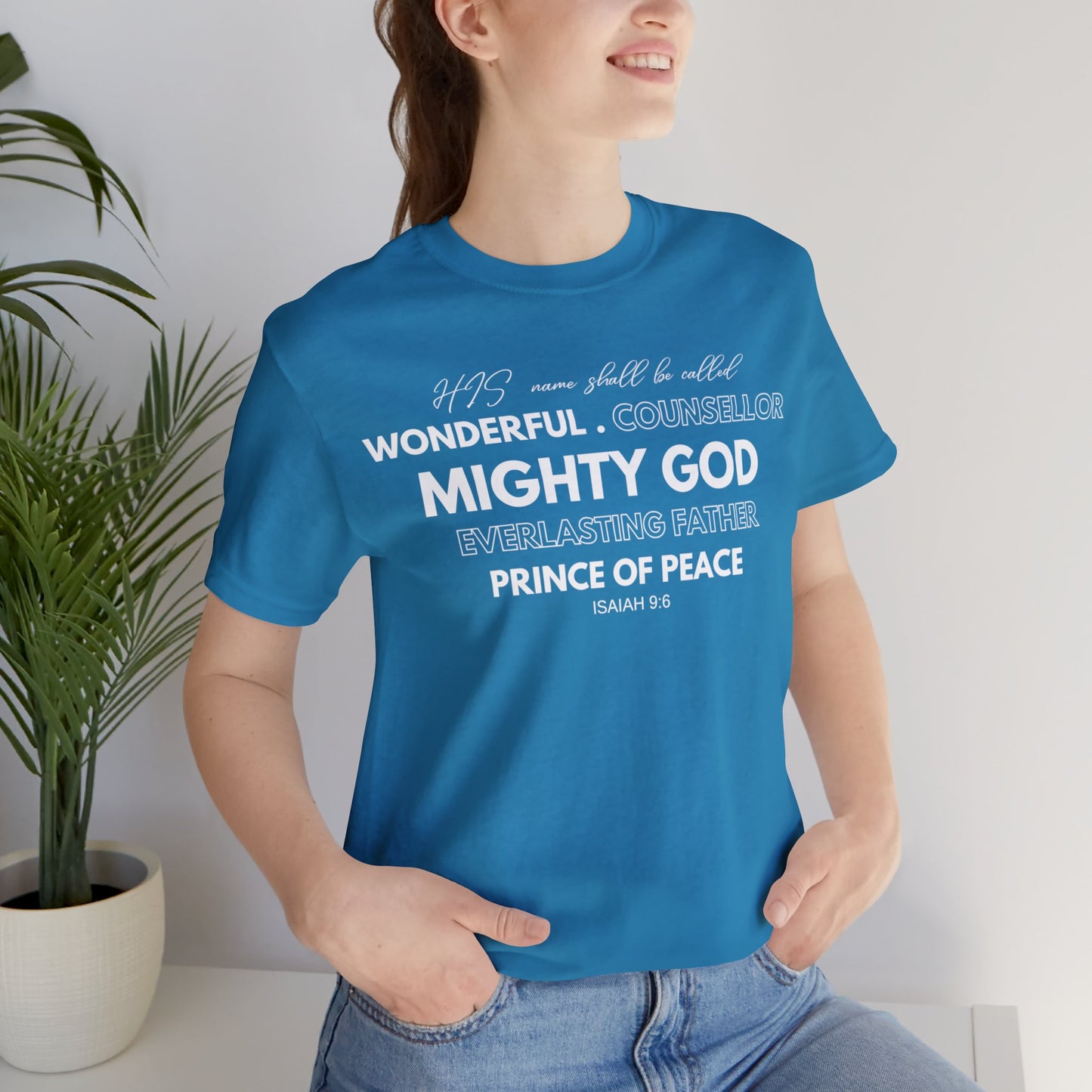 ISAIAH 9:6 Unisex Jersey Short Sleeve Tee