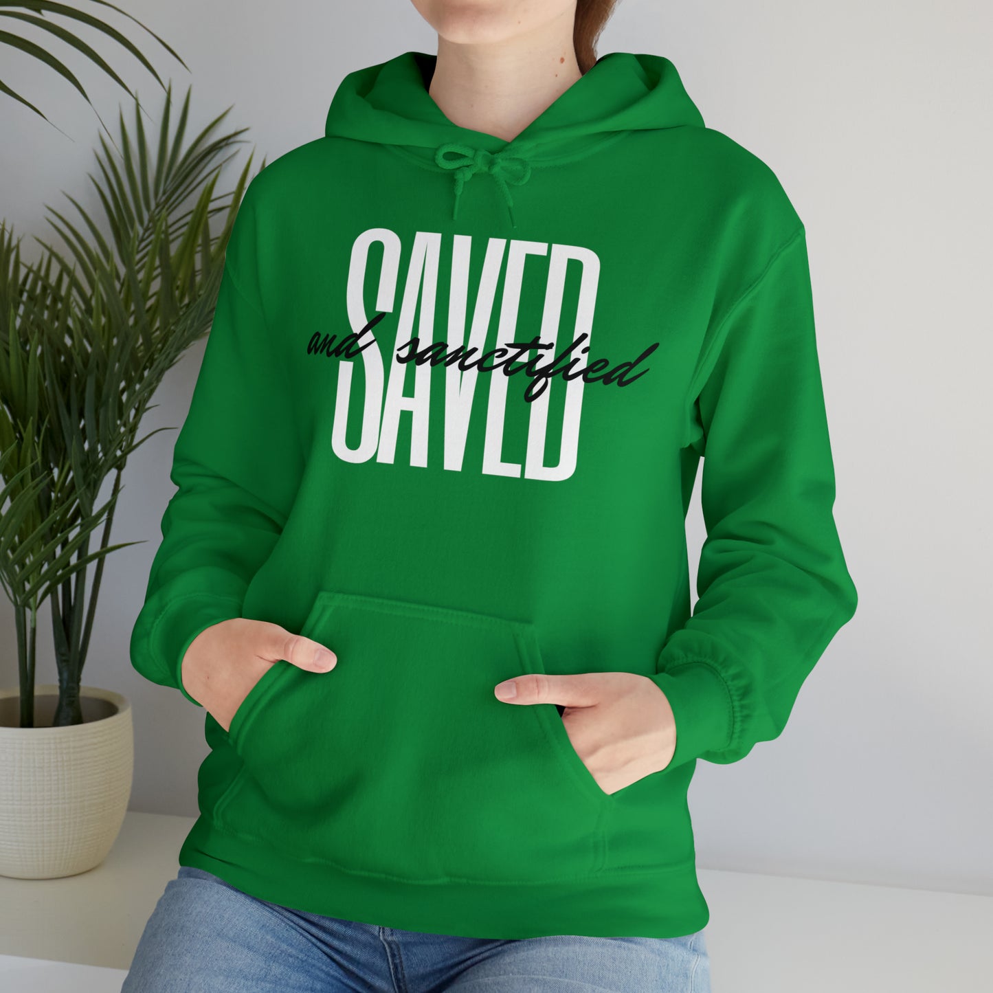 SAVED AND SANCTIFIED Unisex Heavy Blend™ Hooded Sweatshirt