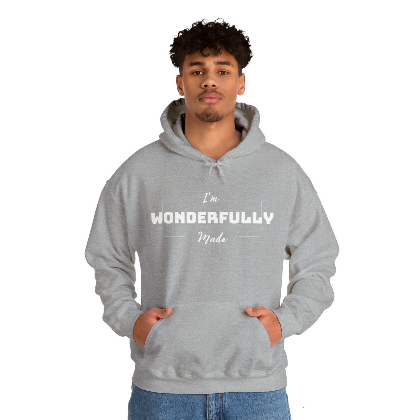 I'M WONDERFULLY MADE Unisex Heavy Blend™ Hooded Sweatshirt