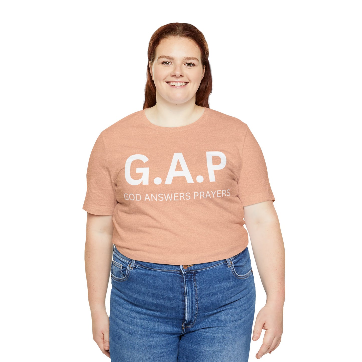 GOD ANSWERS PRAYERS Unisex Jersey Short Sleeve Tee