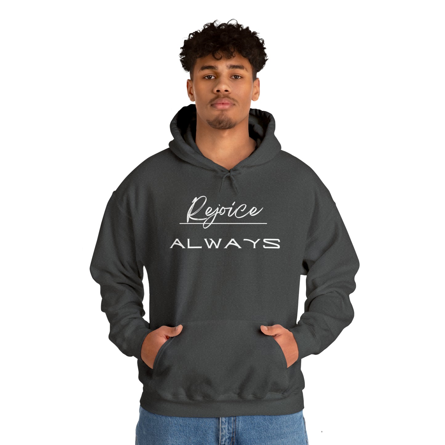REJOICE ALWAYS Unisex Heavy Blend™ Hooded Sweatshirt