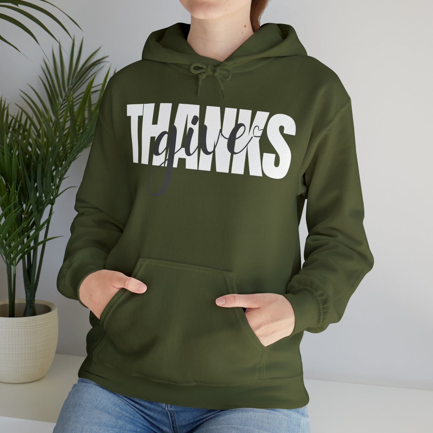 GIVE THANKS Unisex Heavy Blend™ Hooded Sweatshirt