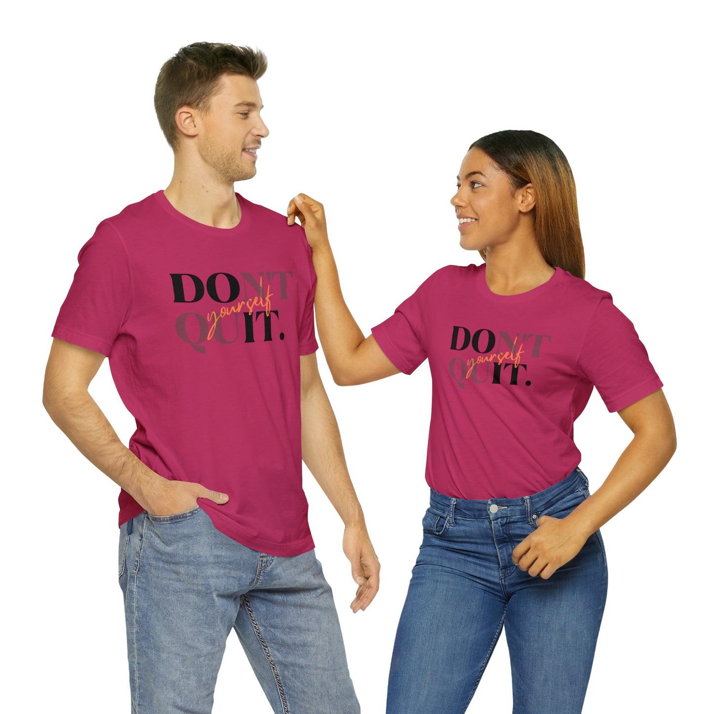 DON'T QUIT Unisex Jersey Short Sleeve Tee