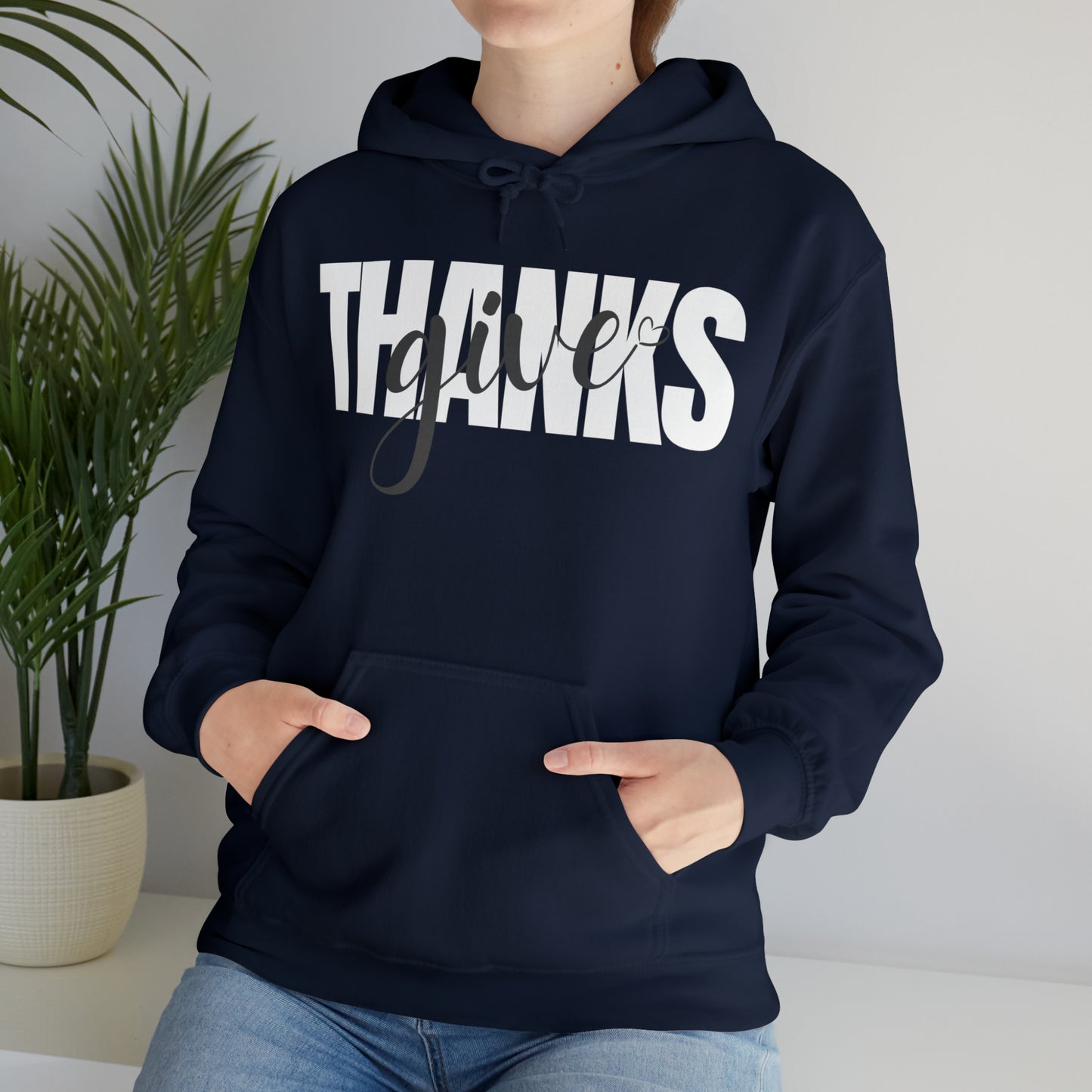 GIVE THANKS Unisex Heavy Blend™ Hooded Sweatshirt