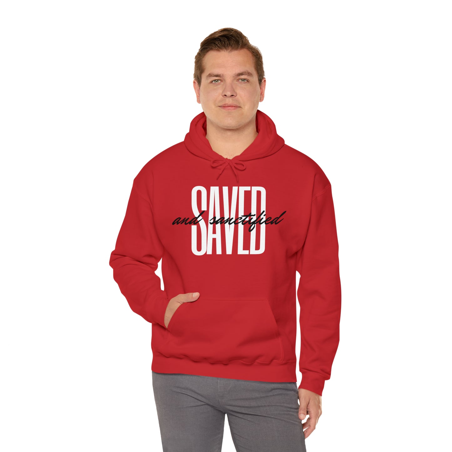 SAVED AND SANCTIFIED Unisex Heavy Blend™ Hooded Sweatshirt