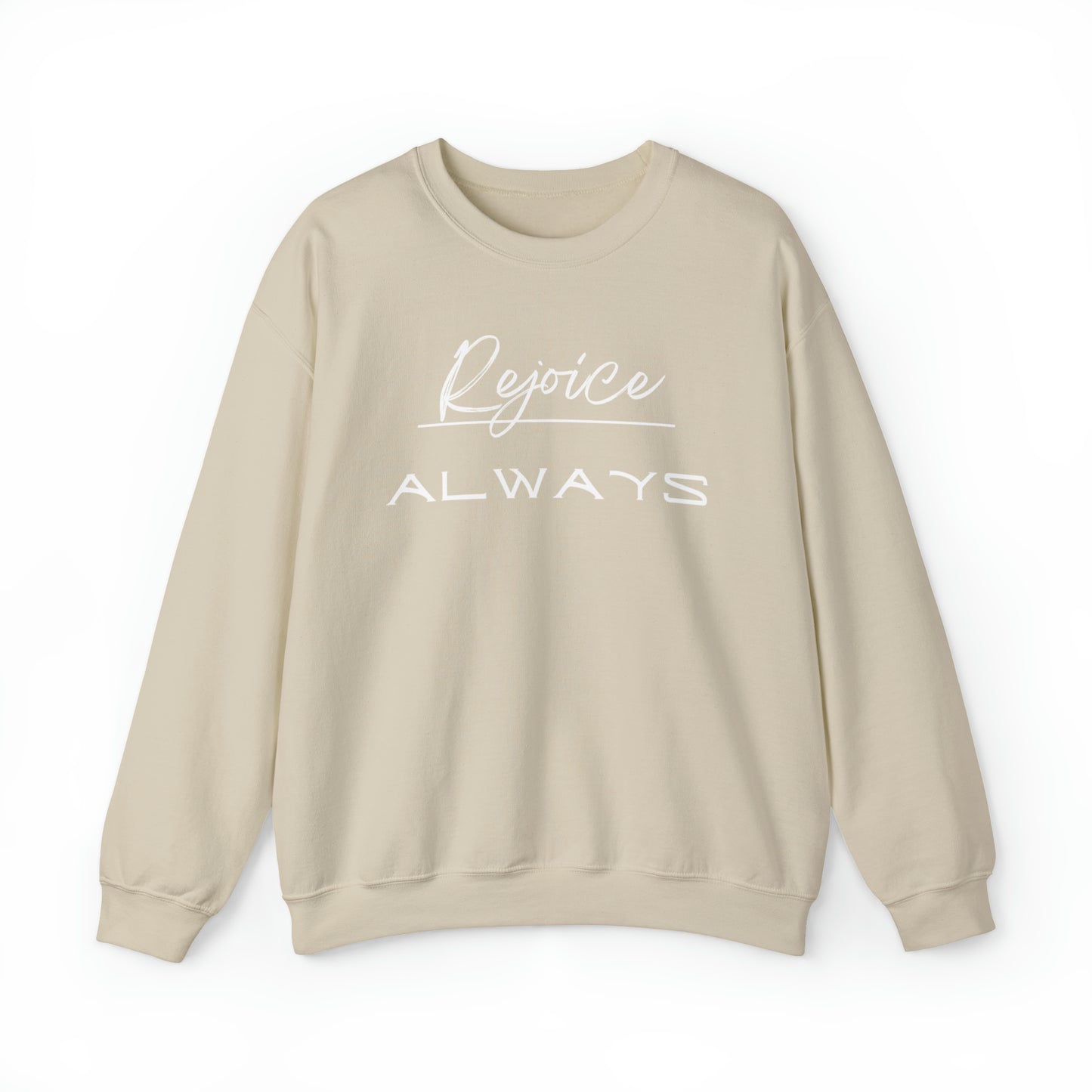 REJOICE ALWAYS Unisex Heavy Blend™ Crewneck Sweatshirt