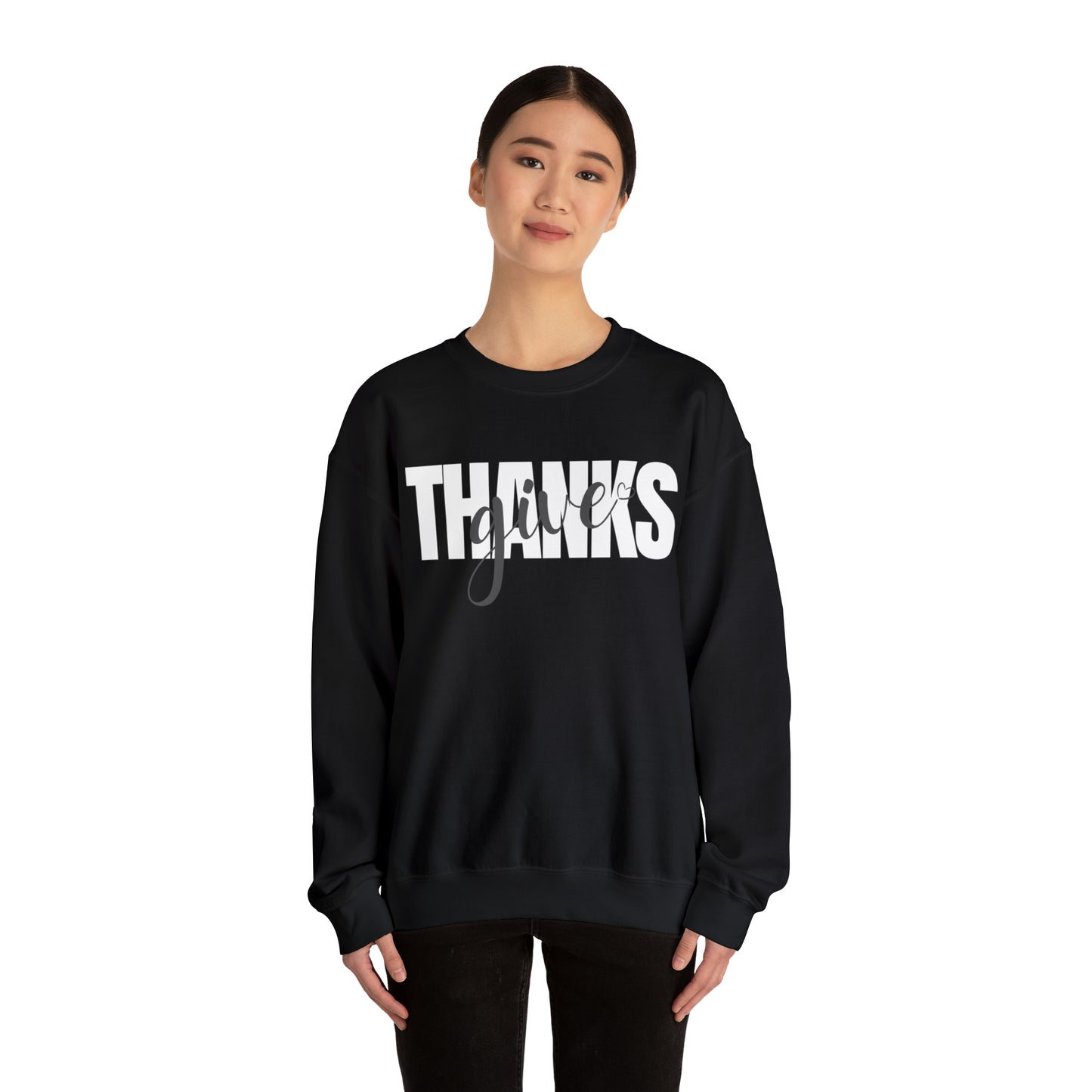 GIVE THANKS Unisex Heavy Blend™ Crewneck Sweatshirt