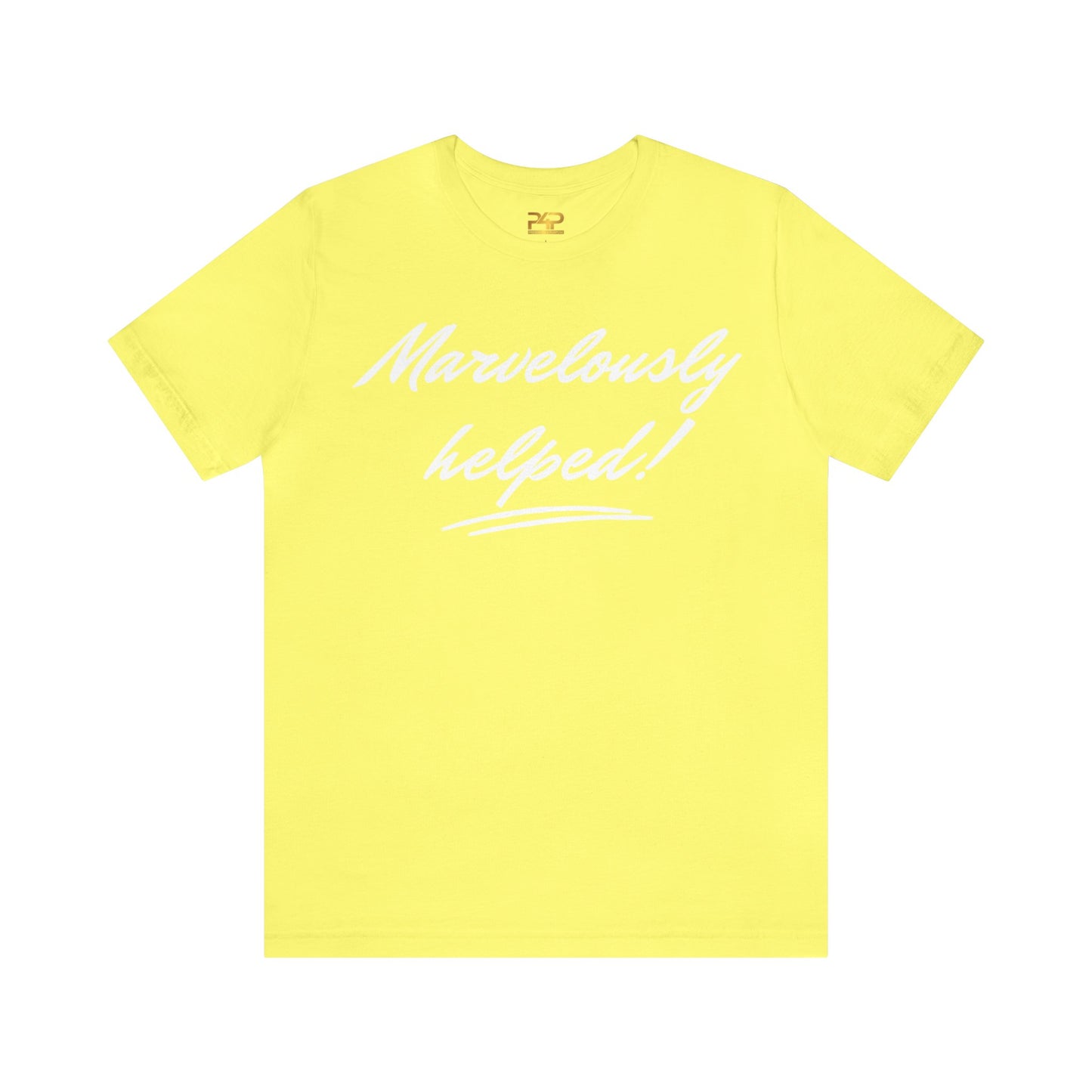 MARVELOUSLY HELPED Unisex Jersey Short Sleeve Tee